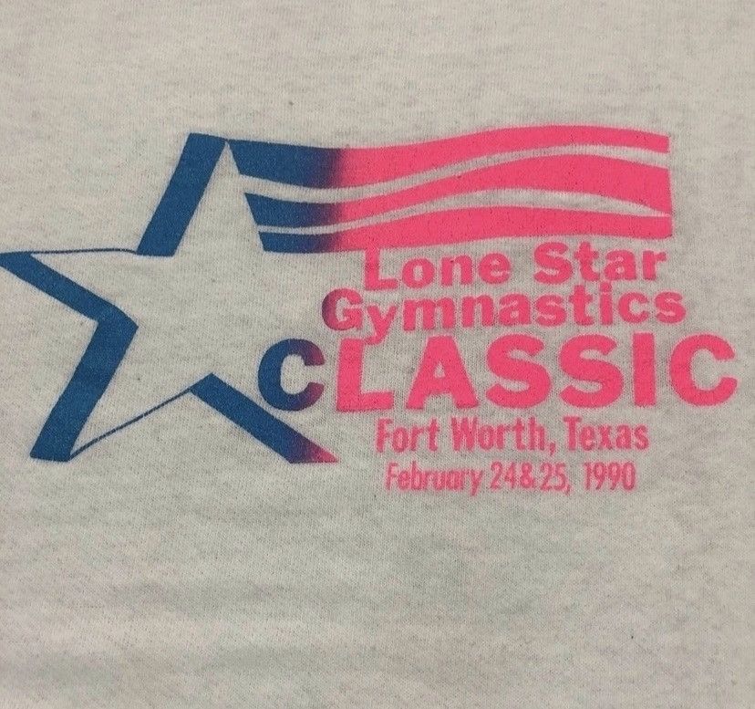 Vintage Vintage 90s lone star gymnastics classic texas sweatshirt Size US L / EU 52-54 / 3 - 2 Thumbnail