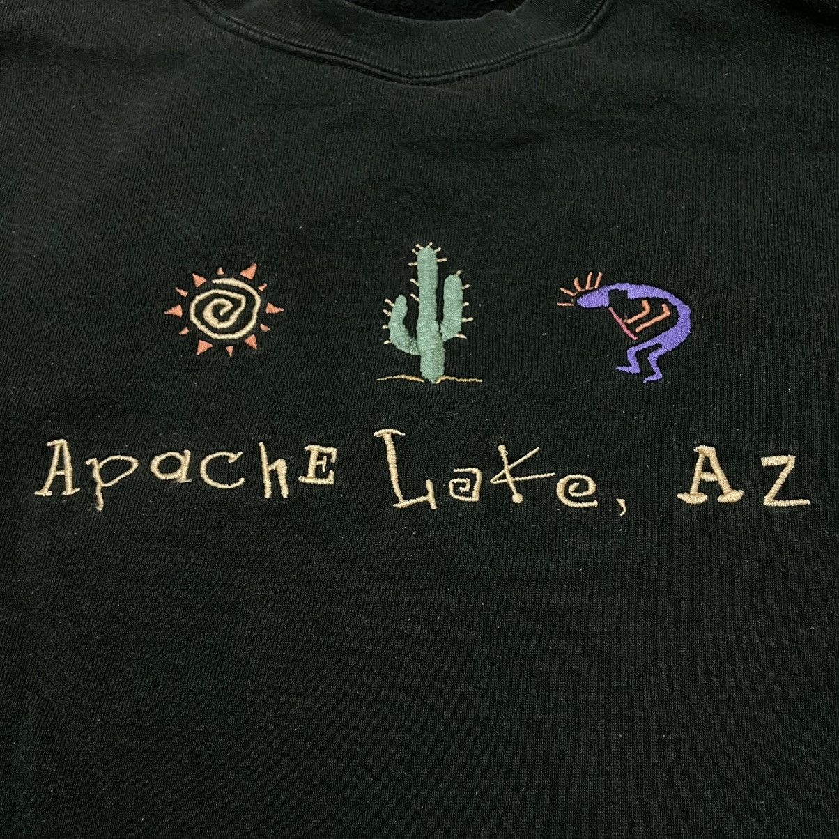 Vintage Vintage 90s apache lake arizona sweatshirt pullover Size US L / EU 52-54 / 3 - 2 Thumbnail