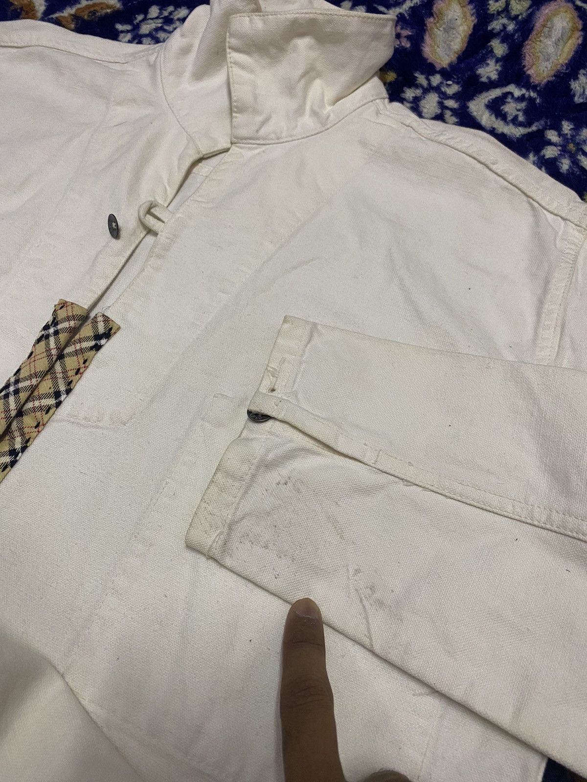 Japanese Brand Vintage Distressed 45rpm X Nova Check Sashiko Custom Jacket Size US L / EU 52-54 / 3 - 23 Thumbnail