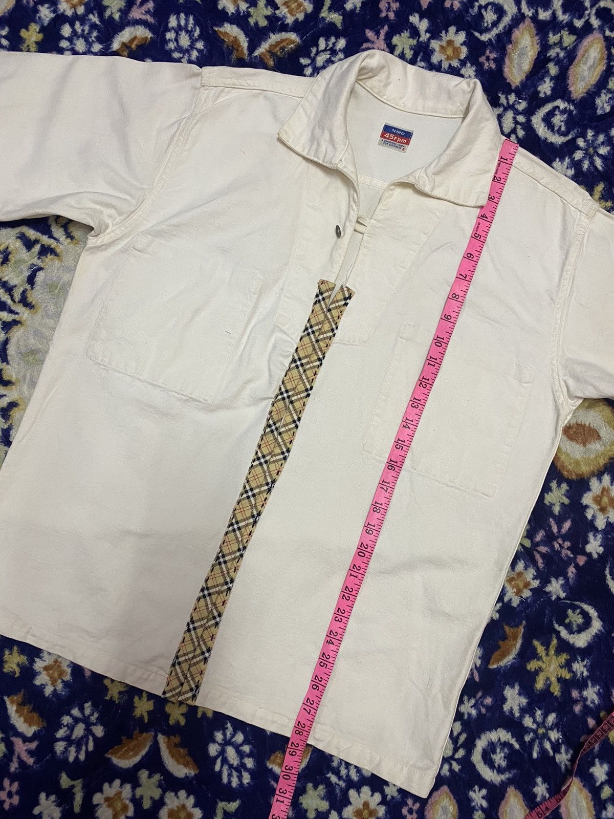 Japanese Brand Vintage Distressed 45rpm X Nova Check Sashiko Custom Jacket Size US L / EU 52-54 / 3 - 20 Thumbnail