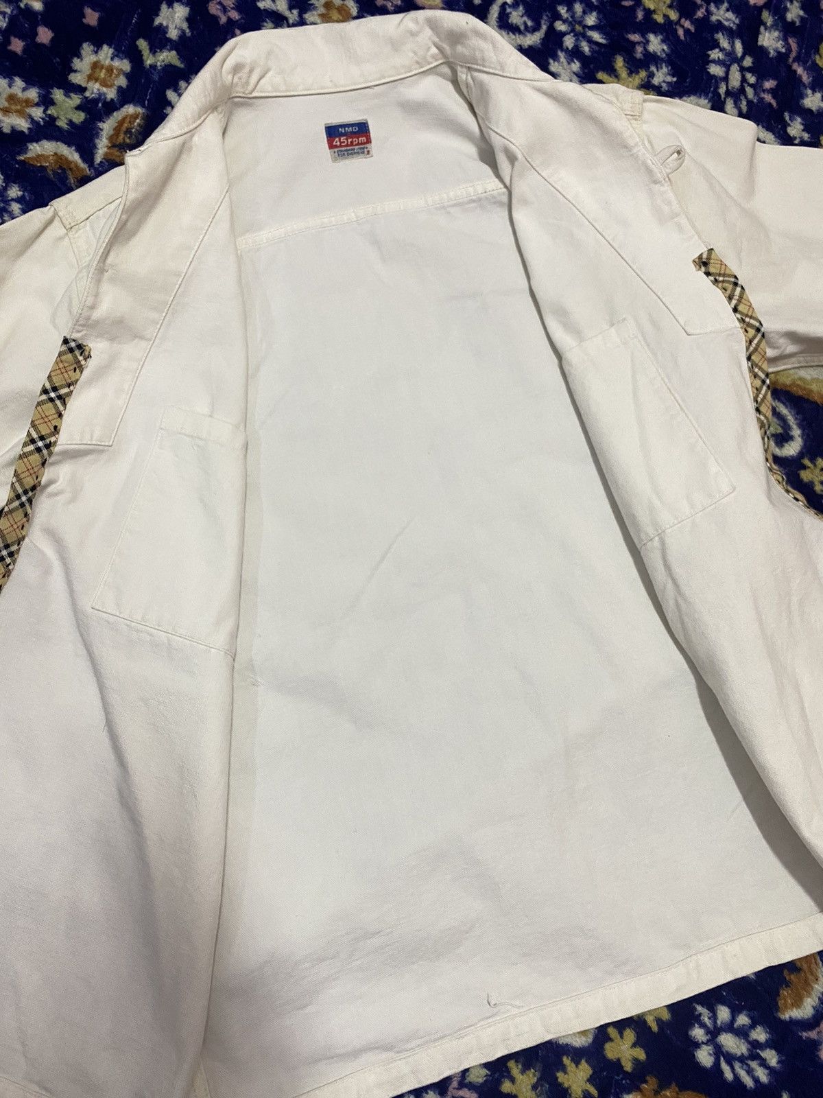 Japanese Brand Vintage Distressed 45rpm X Nova Check Sashiko Custom Jacket Size US L / EU 52-54 / 3 - 17 Thumbnail