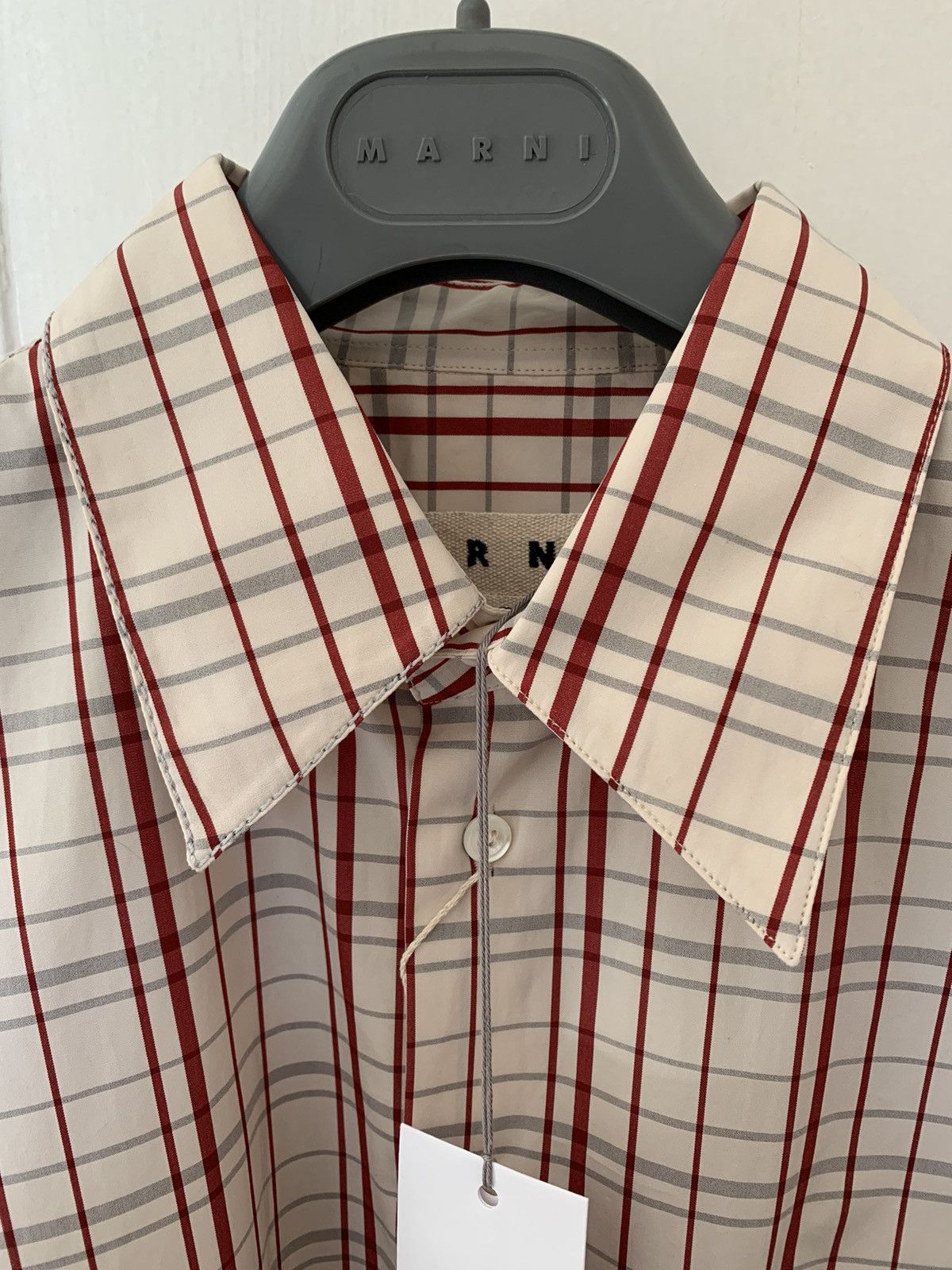 Marni $650+ runway FW18 oversized checked shirt, IT50, MI Italy Size US M / EU 48-50 / 2 - 4 Thumbnail