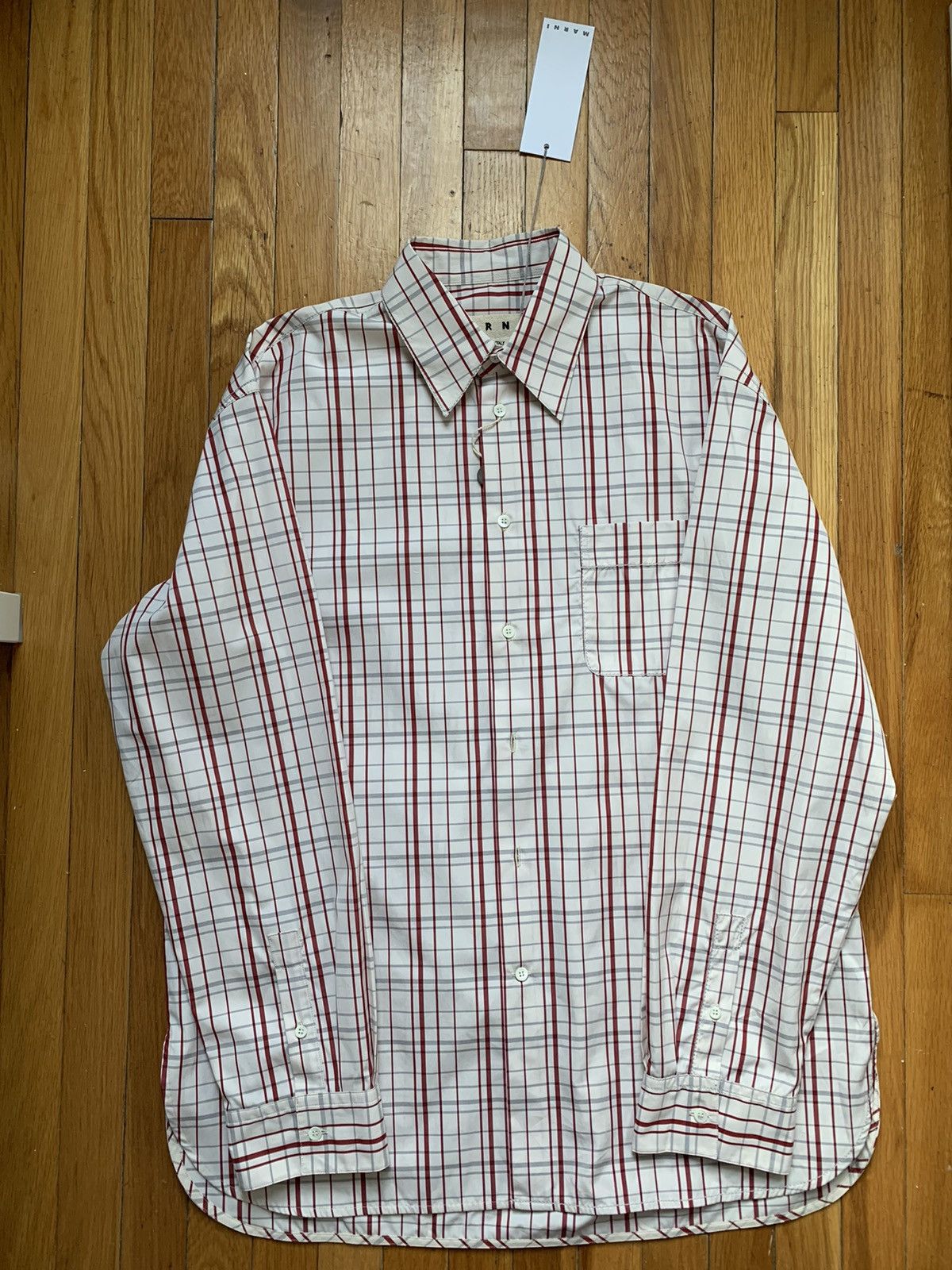 Marni $650+ runway FW18 oversized checked shirt, IT50, MI Italy Size US M / EU 48-50 / 2 - 10 Thumbnail