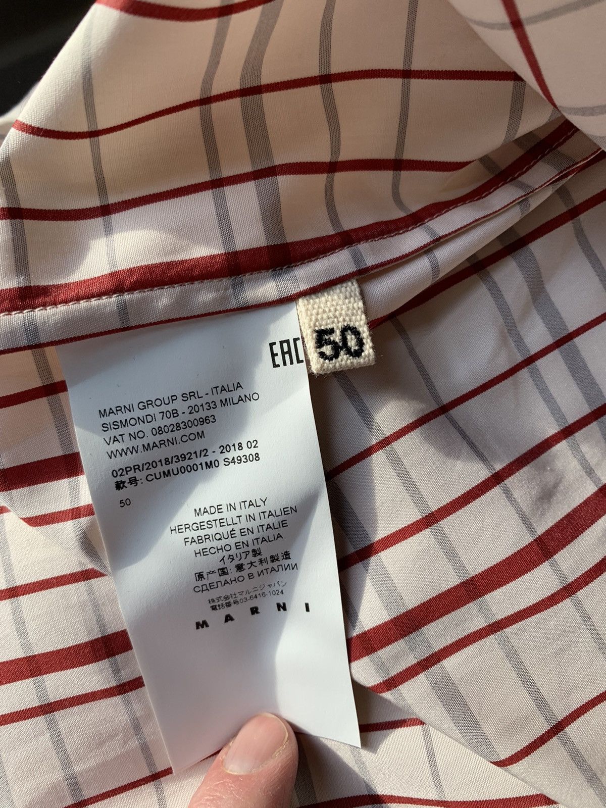 Marni $650+ runway FW18 oversized checked shirt, IT50, MI Italy Size US M / EU 48-50 / 2 - 17 Thumbnail
