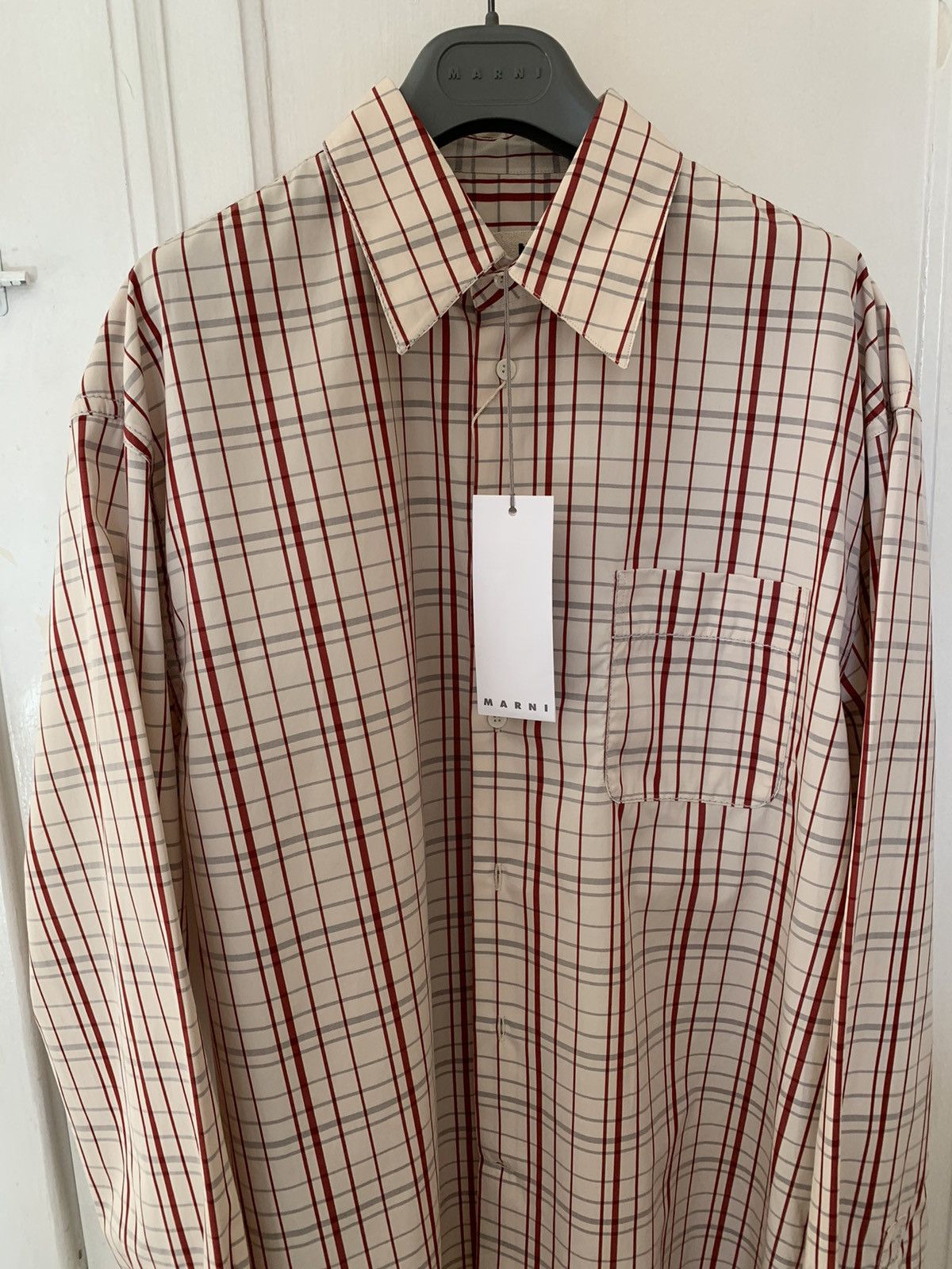 Marni $650+ runway FW18 oversized checked shirt, IT50, MI Italy Size US M / EU 48-50 / 2 - 3 Thumbnail