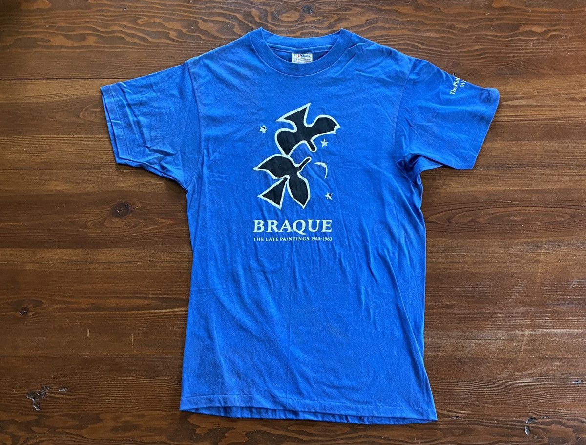 Hanes Vintage 80’s Georges Braque Single Stitch Museum Tee Size US L / EU 52-54 / 3 - 1 Thumbnail
