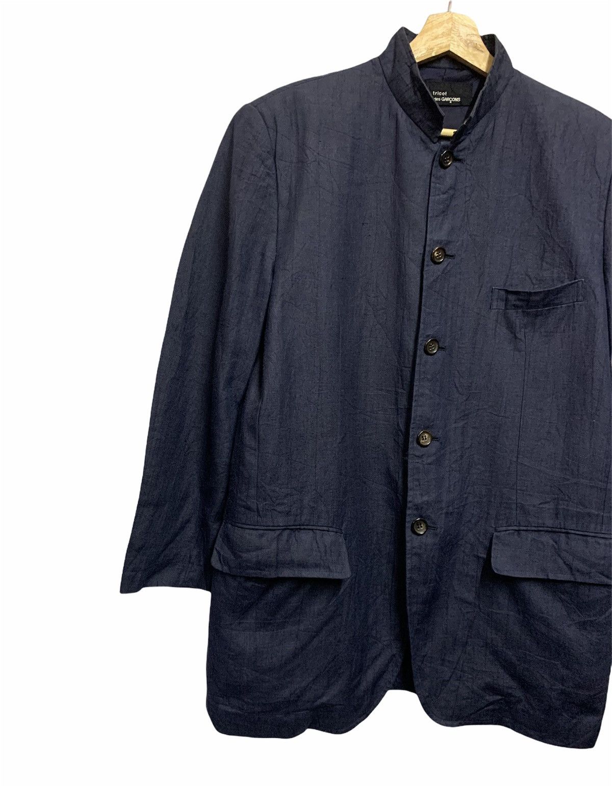 CDG by Comme des Garcons 🔥RARE CDG RAMIE JAPANESE BLUE TRADITIONAL STYLE JACKETS Size US M / EU 48-50 / 2 - 2 Thumbnail