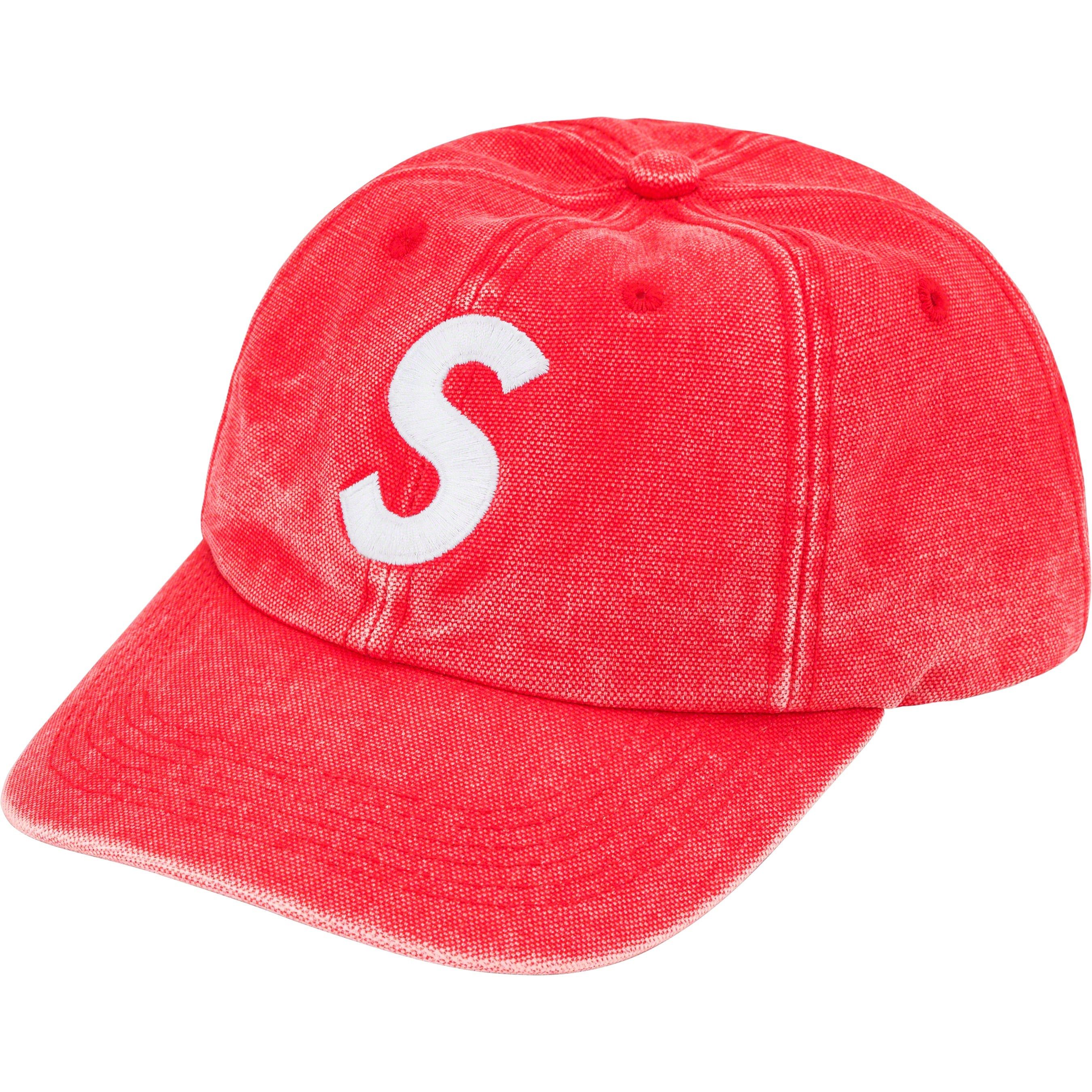 Supreme Supreme Pigment Canvas S Logo 6-Panel Red | Grailed