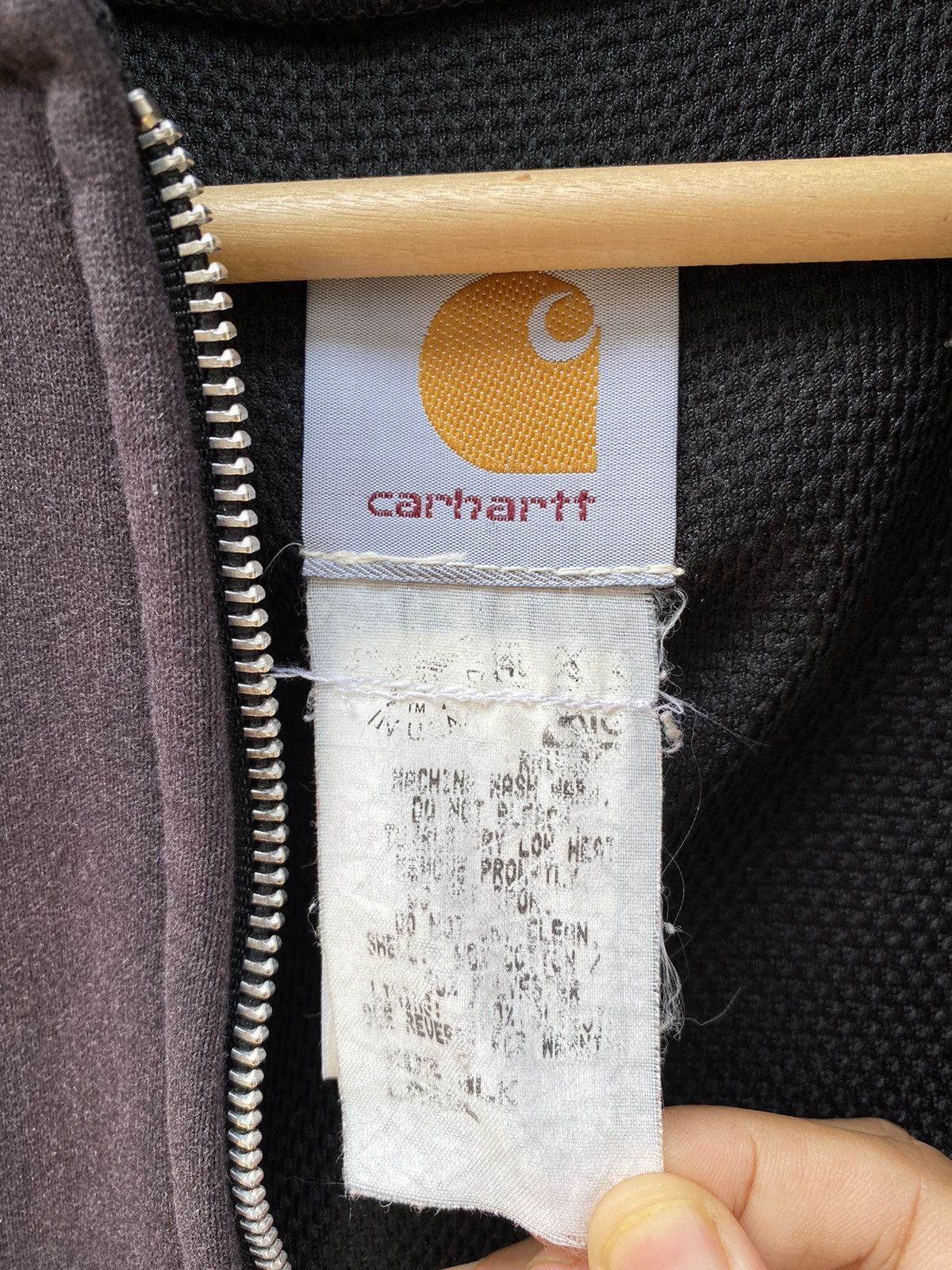 Carhartt 💥Vintage 90s Sunfaded CARHARTT Lined Sandstone Hoodie Size US L / EU 52-54 / 3 - 7 Thumbnail