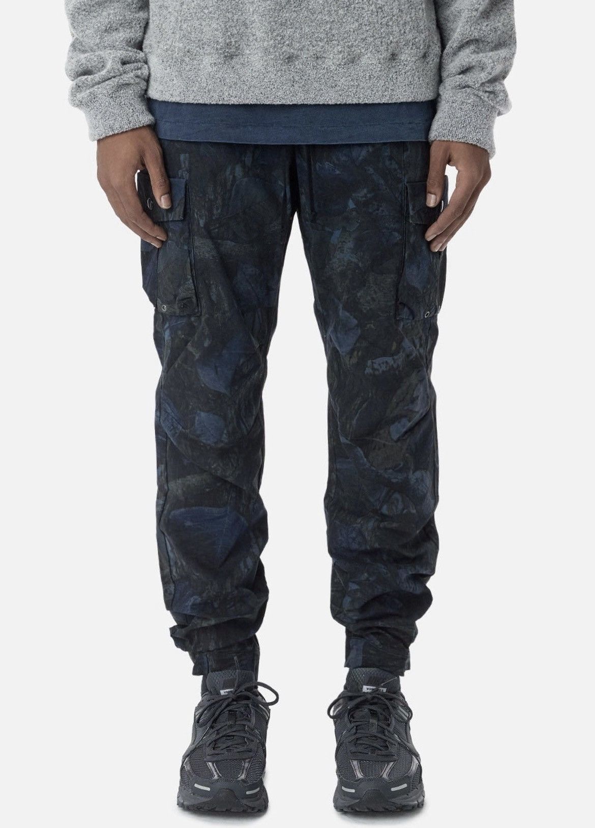 John Elliott John Elliott Panorama Blue Tree Line Camo Cargo Pants Size US 34 / EU 50 - 2 Thumbnail