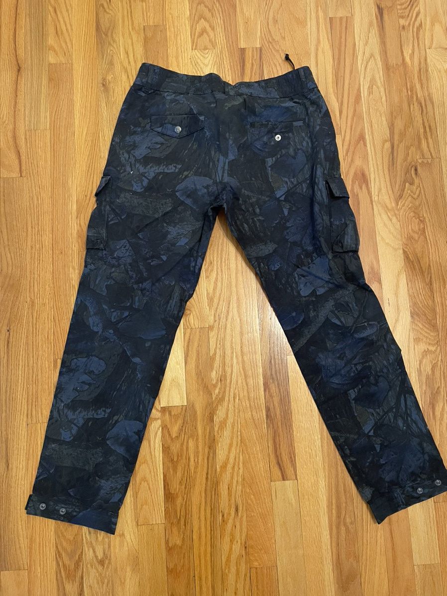 John Elliott John Elliott Panorama Blue Tree Line Camo Cargo Pants Size US 34 / EU 50 - 5 Thumbnail