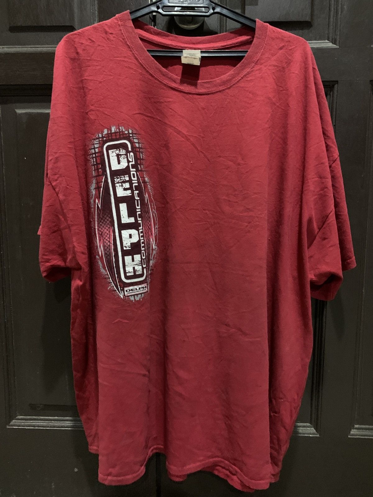 image of Vintage Delph Communication Vd15 in Red, Men's (Size 2XL)