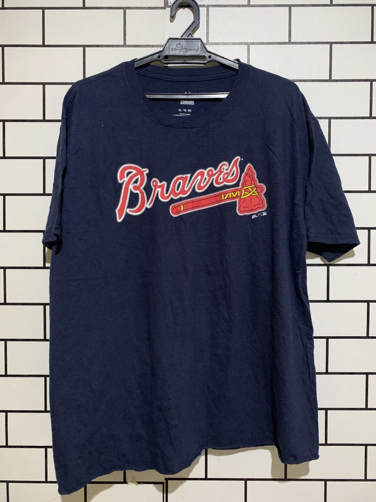 Image of Vintage Braves Vd15 in Blue, Men's (Size 2XL)