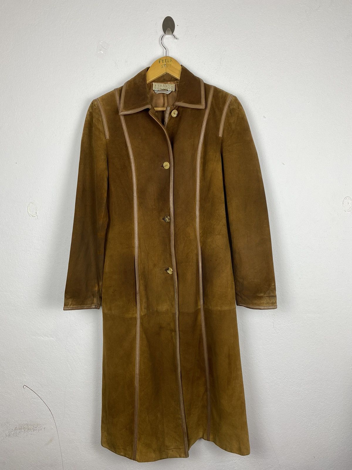 Barneys New York 🔥BARNEYS NEW YORK MADE IN ITALY LEATHER LONG JACKET Size US S / EU 44-46 / 1 - 2 Thumbnail