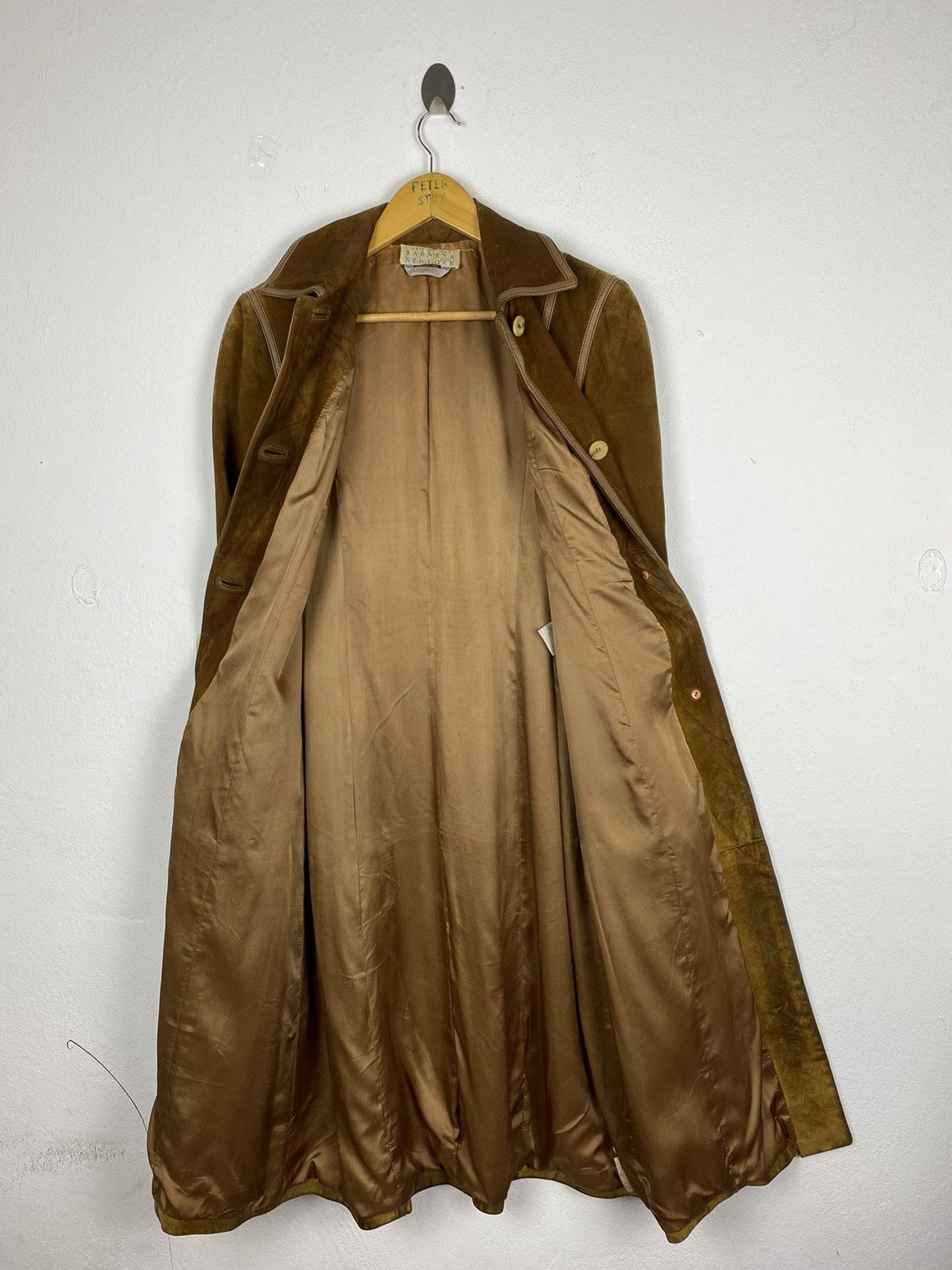 Barneys New York 🔥BARNEYS NEW YORK MADE IN ITALY LEATHER LONG JACKET Size US S / EU 44-46 / 1 - 9 Thumbnail