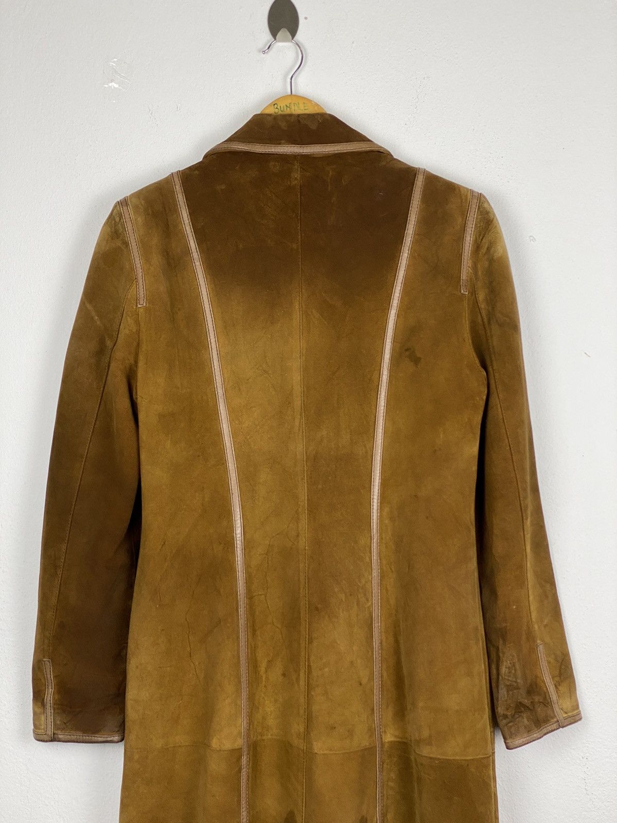 Barneys New York 🔥BARNEYS NEW YORK MADE IN ITALY LEATHER LONG JACKET Size US S / EU 44-46 / 1 - 7 Thumbnail