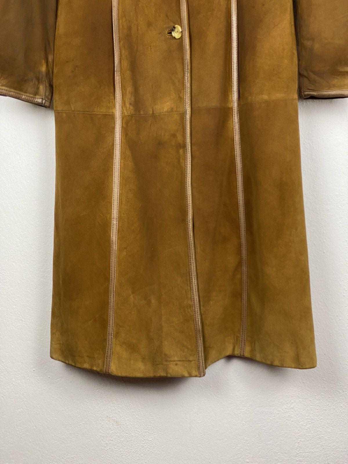 Barneys New York 🔥BARNEYS NEW YORK MADE IN ITALY LEATHER LONG JACKET Size US S / EU 44-46 / 1 - 4 Thumbnail