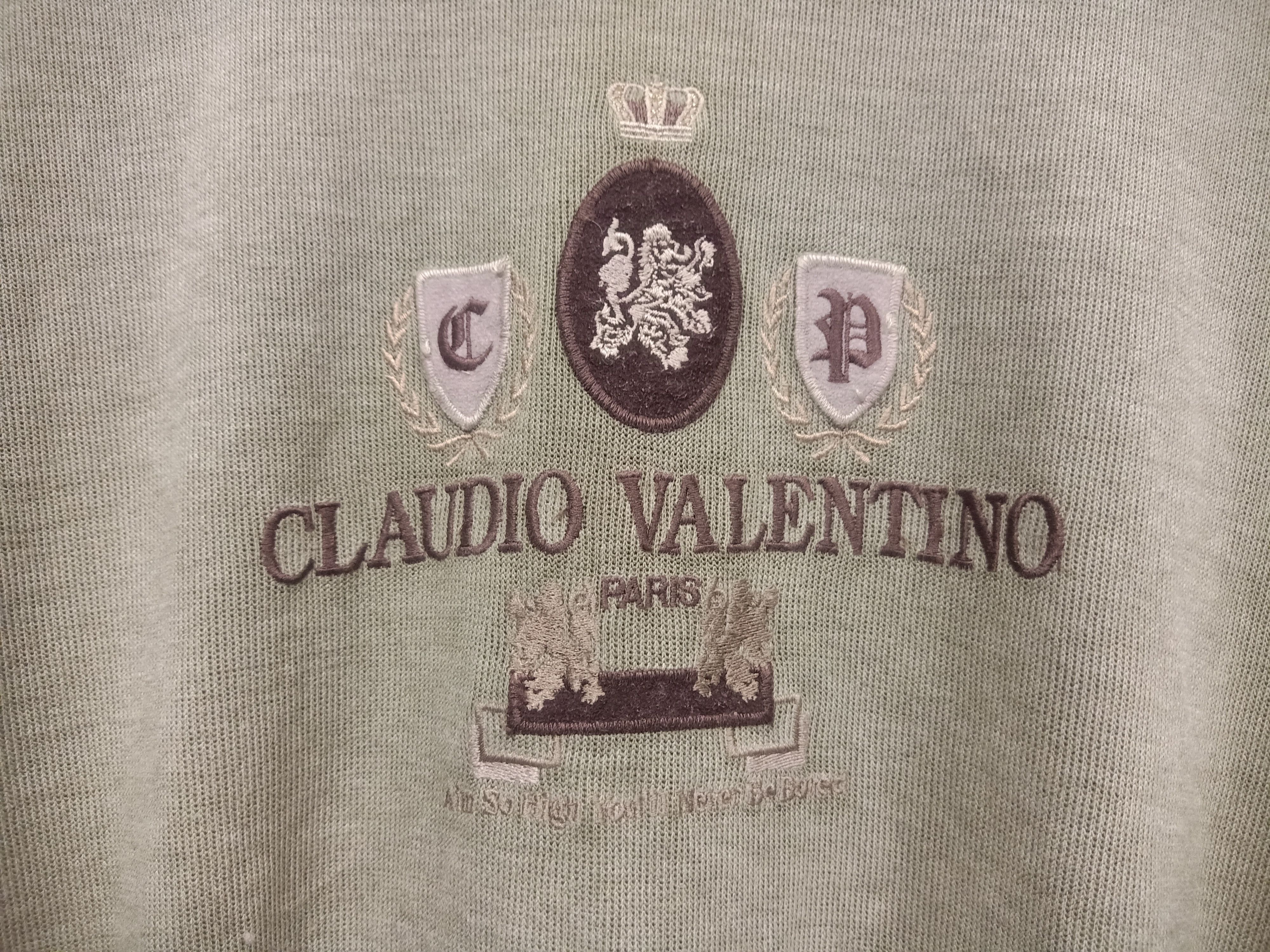 Valentino sweatshirt claudio valentino paris logo embroidery Size US L / EU 52-54 / 3 - 2 Thumbnail