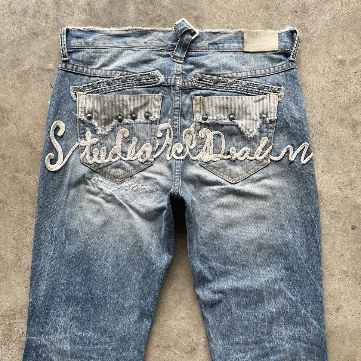 Japanese Brand RARE💥 Vintage Studio R.P JAPAN Faded Denim Jeans Pants Size US 34 / EU 50 - 14 Thumbnail