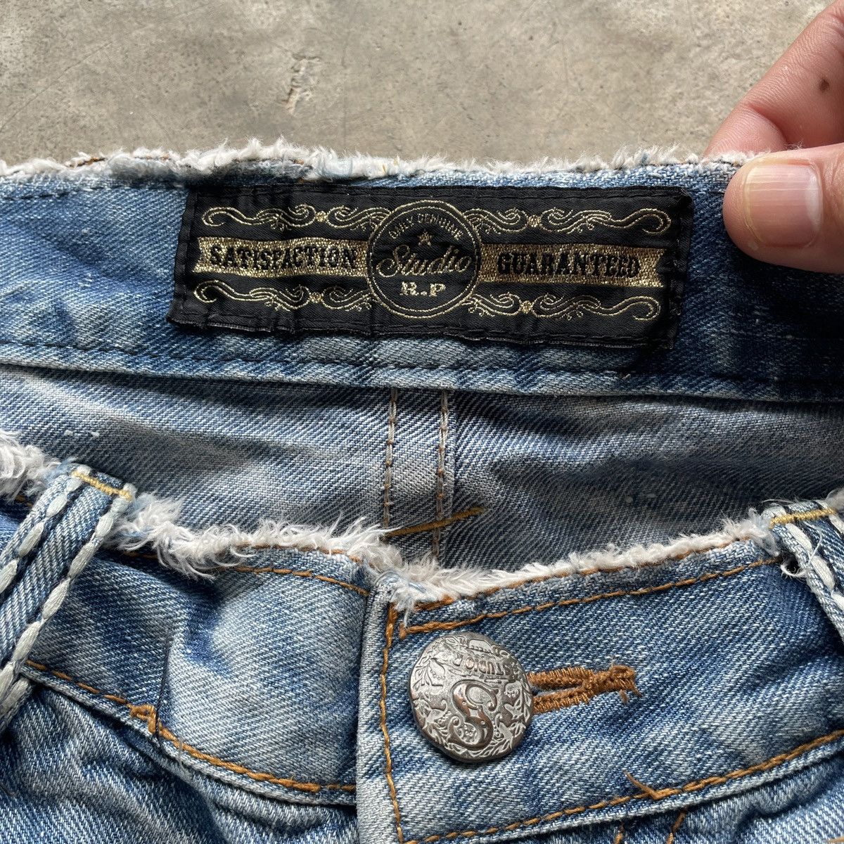 Japanese Brand RARE💥 Vintage Studio R.P JAPAN Faded Denim Jeans Pants Size US 34 / EU 50 - 7 Thumbnail