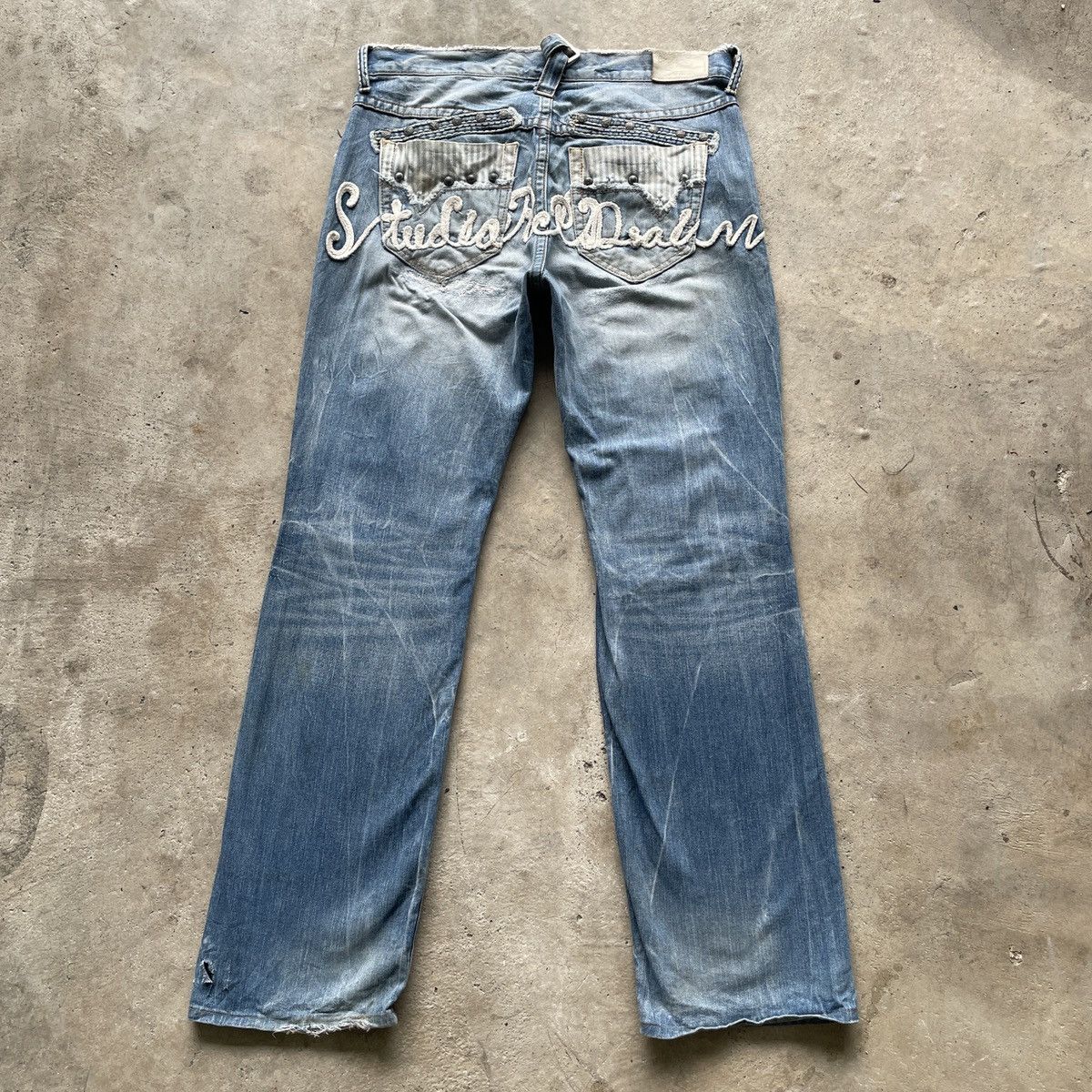 Japanese Brand RARE💥 Vintage Studio R.P JAPAN Faded Denim Jeans Pants Size US 34 / EU 50 - 1 Thumbnail
