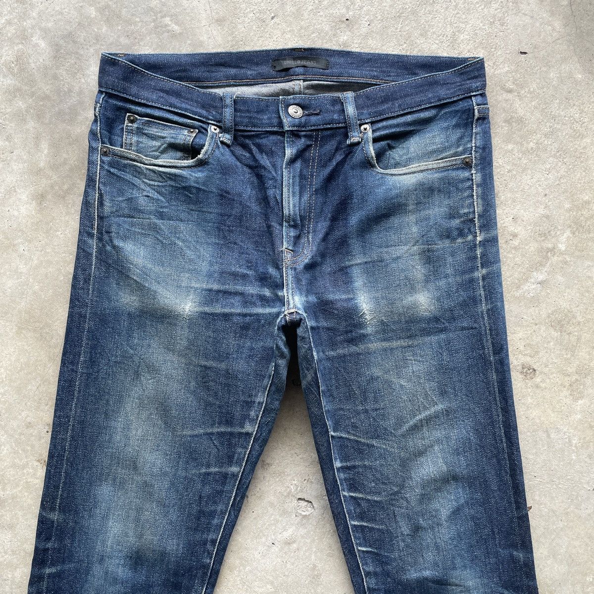 Japanese Brand Vintage Japanese Brand Faded Denim Jeans Pants W33x32 Size US 33 - 3 Thumbnail