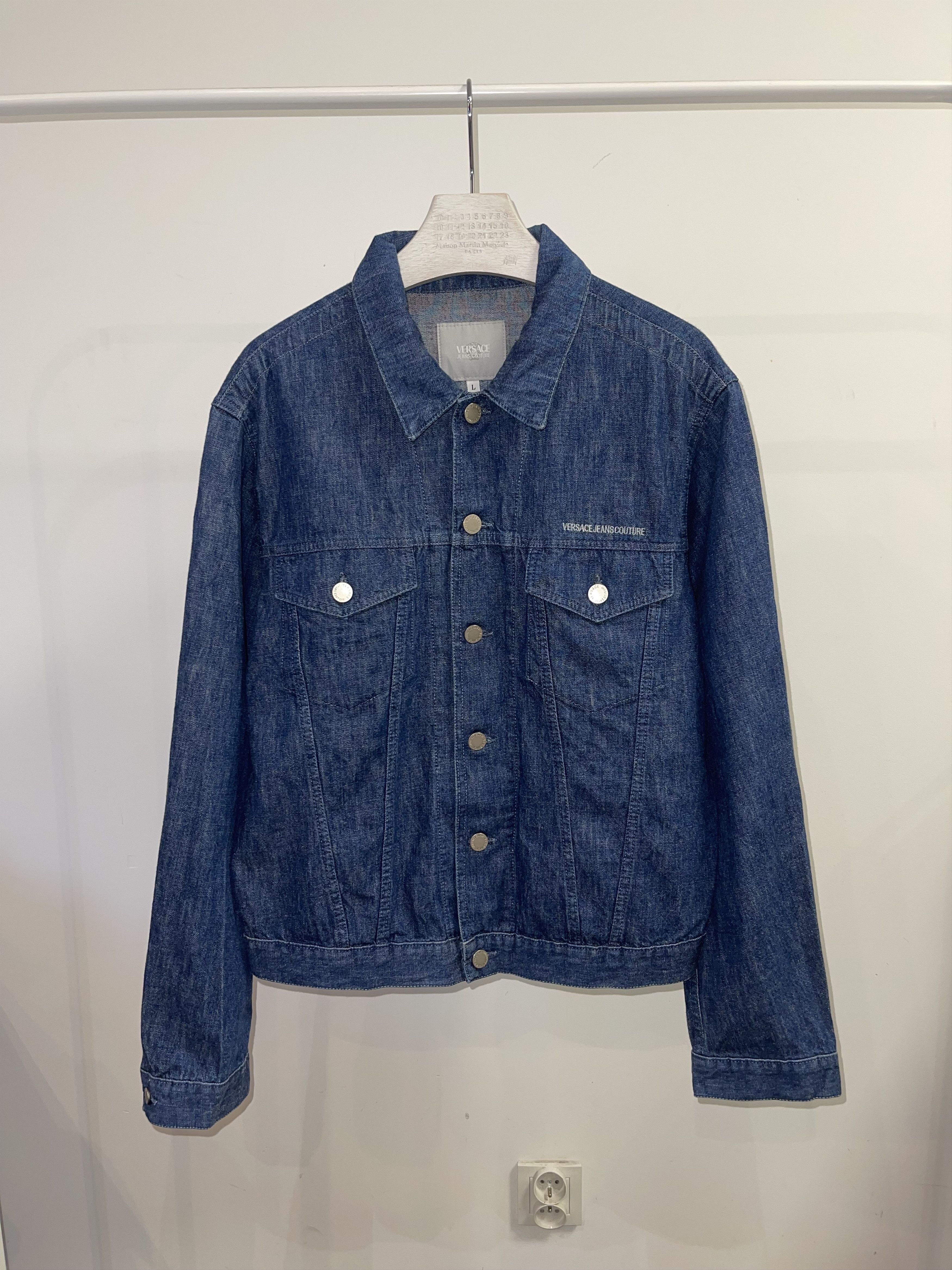 Versace Versace Jeans Couture Logo Indigo Denim Jacket Size US M / EU 48-50 / 2 - 3 Thumbnail
