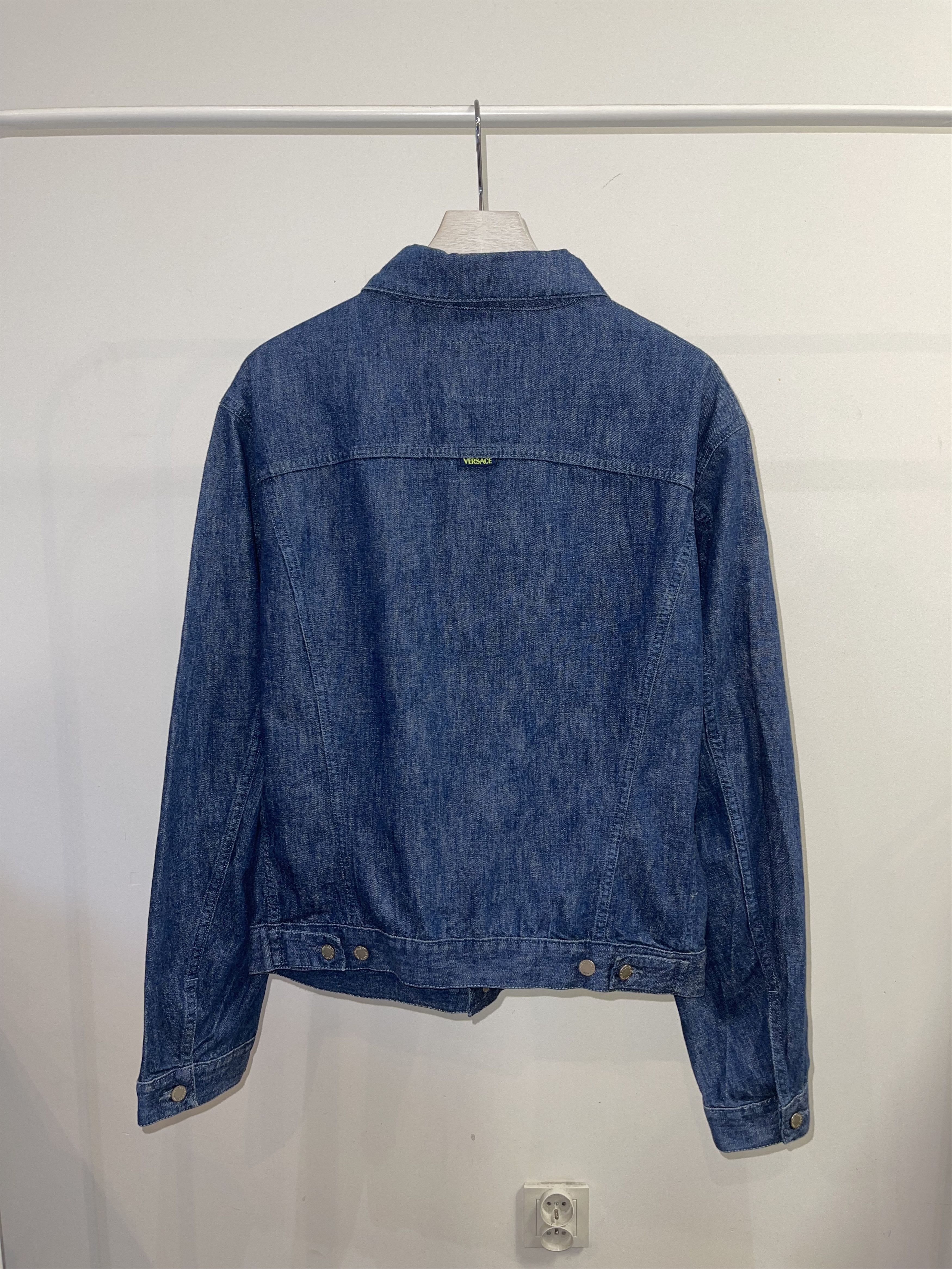 Versace Versace Jeans Couture Logo Indigo Denim Jacket Size US M / EU 48-50 / 2 - 5 Thumbnail