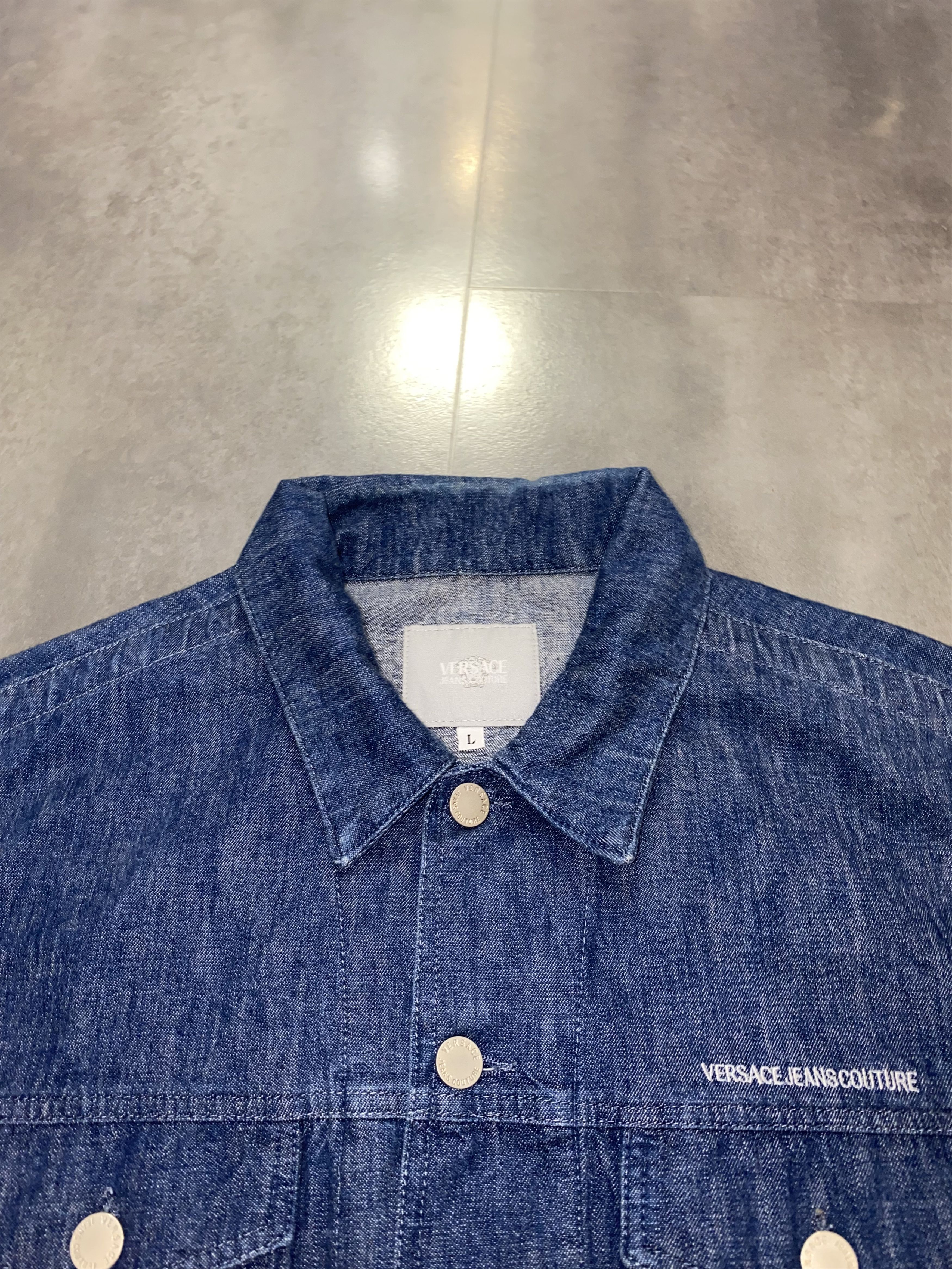 Versace Versace Jeans Couture Logo Indigo Denim Jacket Size US M / EU 48-50 / 2 - 10 Thumbnail