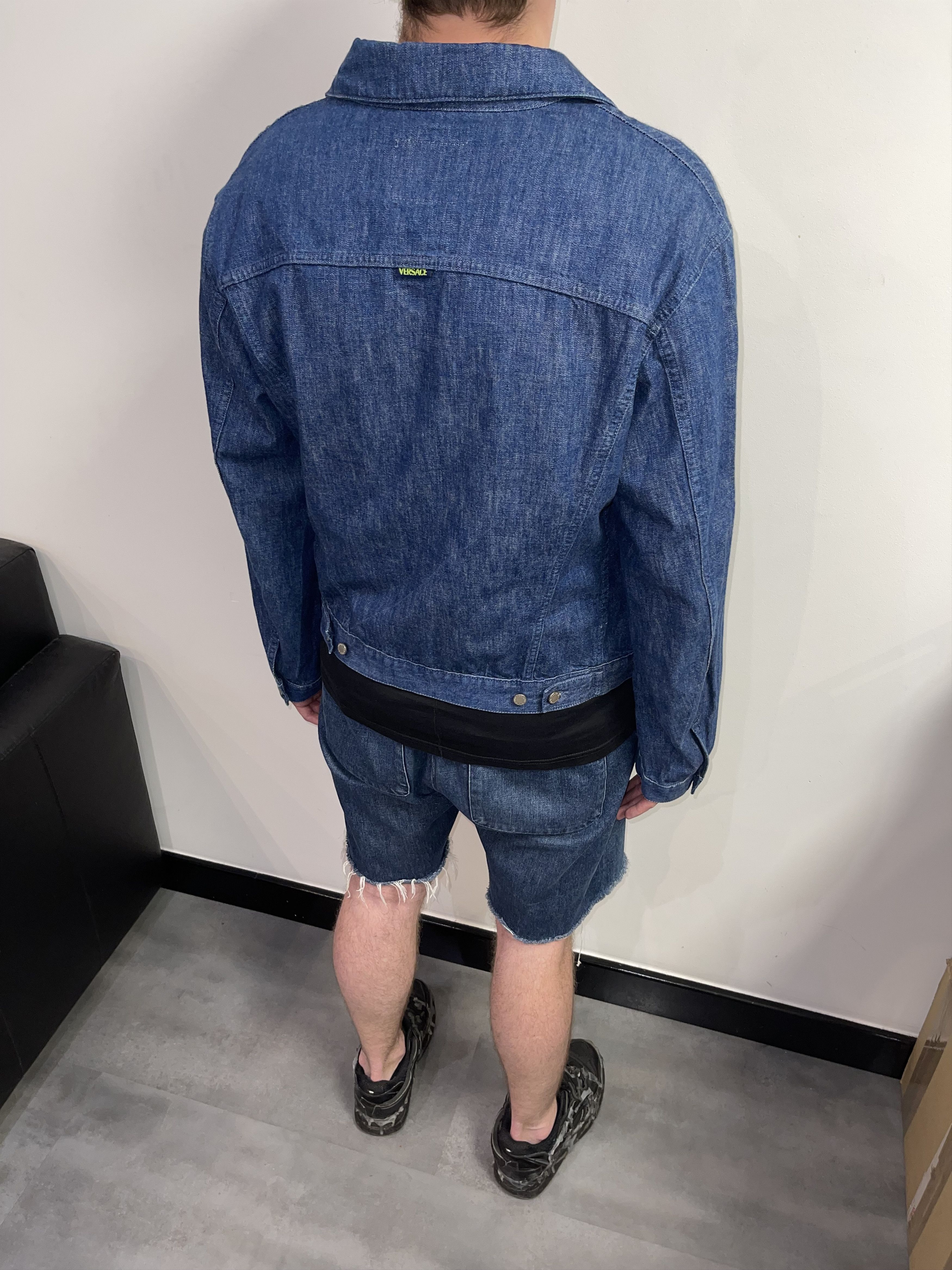 Versace Versace Jeans Couture Logo Indigo Denim Jacket Size US M / EU 48-50 / 2 - 8 Thumbnail