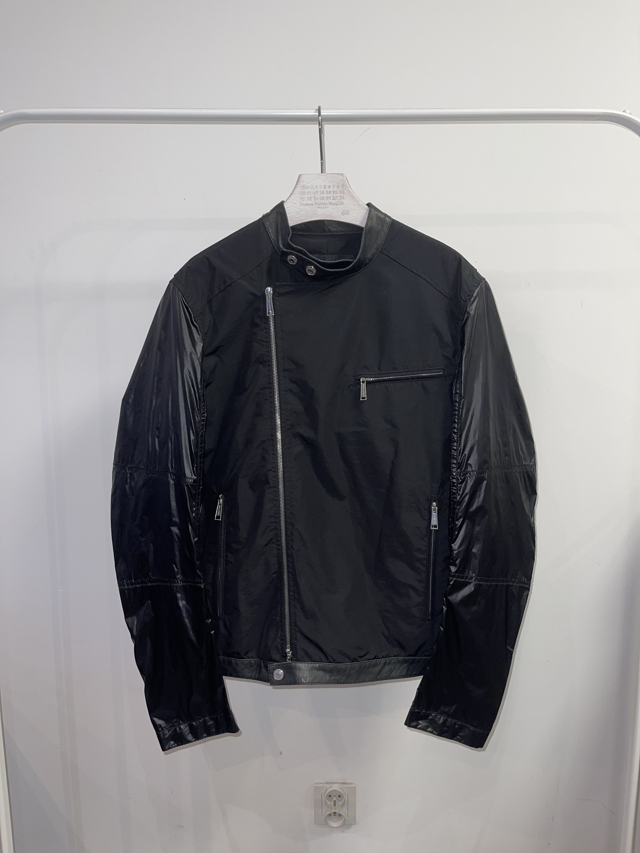 Dsquared2 SS13 Dsquared2 Assymetrical Biker Bomber Leather Jacket Size US L / EU 52-54 / 3 - 1 Thumbnail