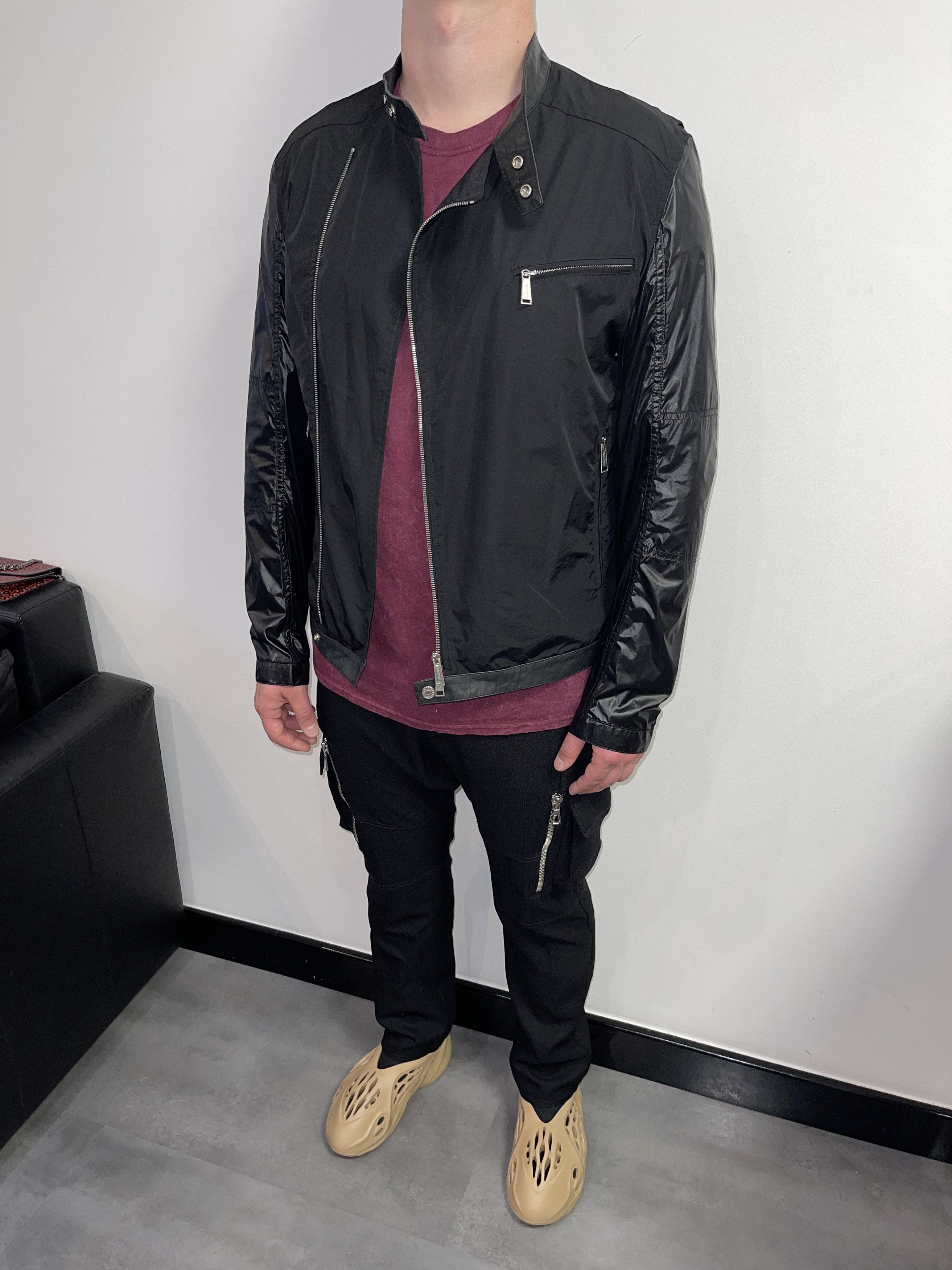 Dsquared2 SS13 Dsquared2 Assymetrical Biker Bomber Leather Jacket Size US L / EU 52-54 / 3 - 7 Thumbnail