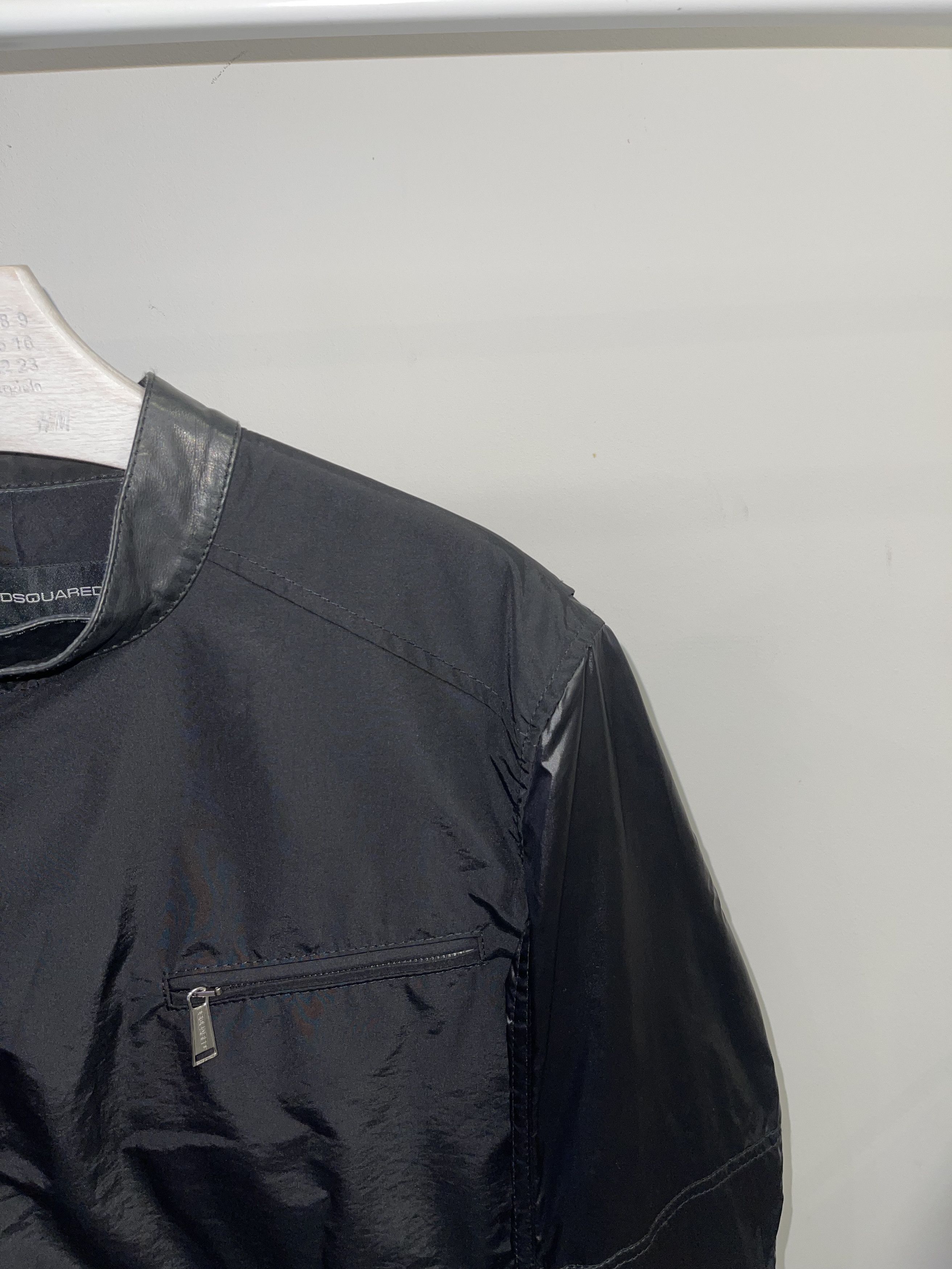 Dsquared2 SS13 Dsquared2 Assymetrical Biker Bomber Leather Jacket Size US L / EU 52-54 / 3 - 2 Thumbnail