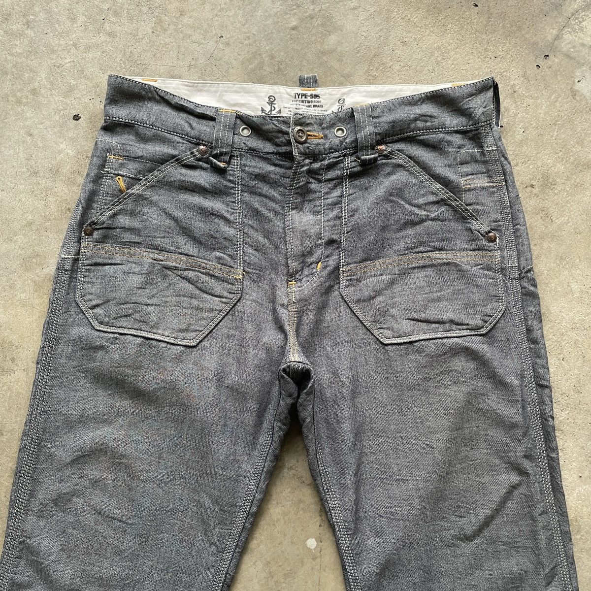 Japanese Brand × Vintage Vintage Japanese Brand Grey Buckle Trousers Casual Pants W33 Size US 33 - 4 Thumbnail