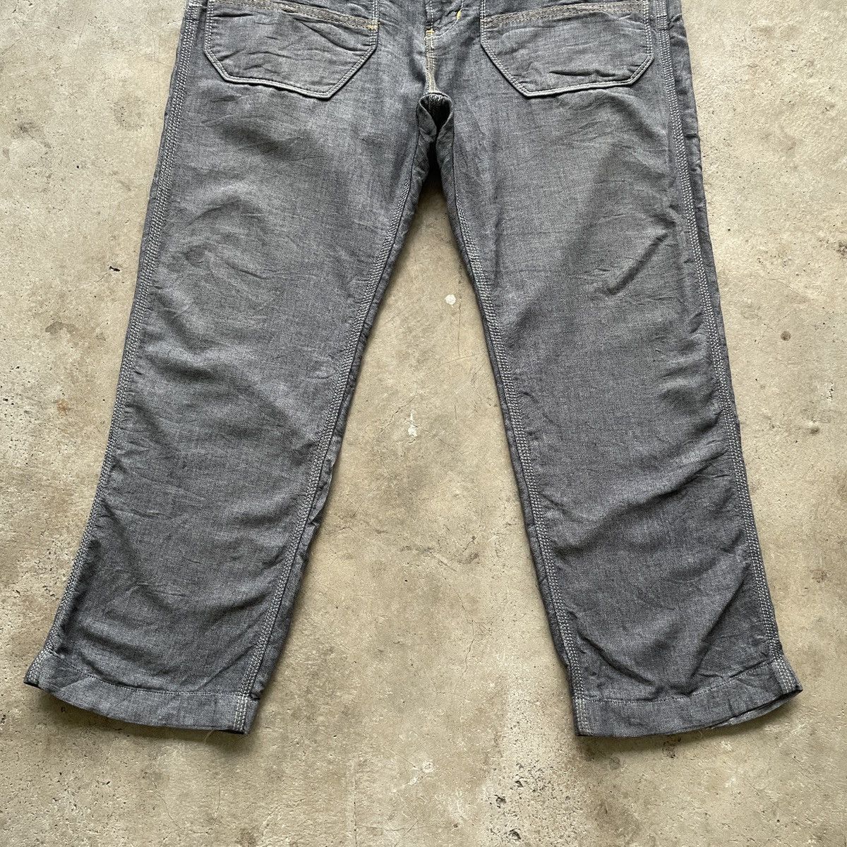 Japanese Brand × Vintage Vintage Japanese Brand Grey Buckle Trousers Casual Pants W33 Size US 33 - 5 Thumbnail