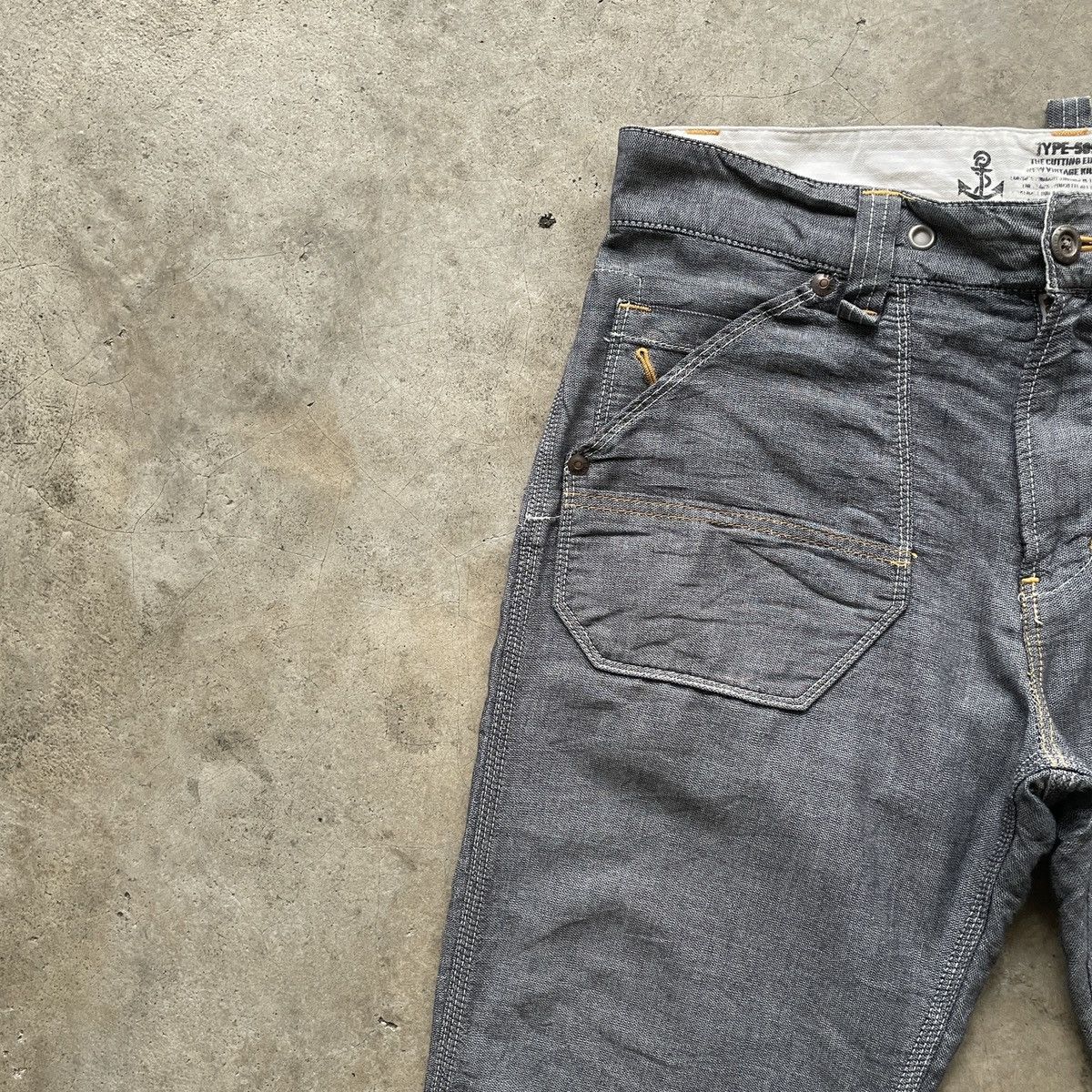Japanese Brand × Vintage Vintage Japanese Brand Grey Buckle Trousers Casual Pants W33 Size US 33 - 6 Thumbnail