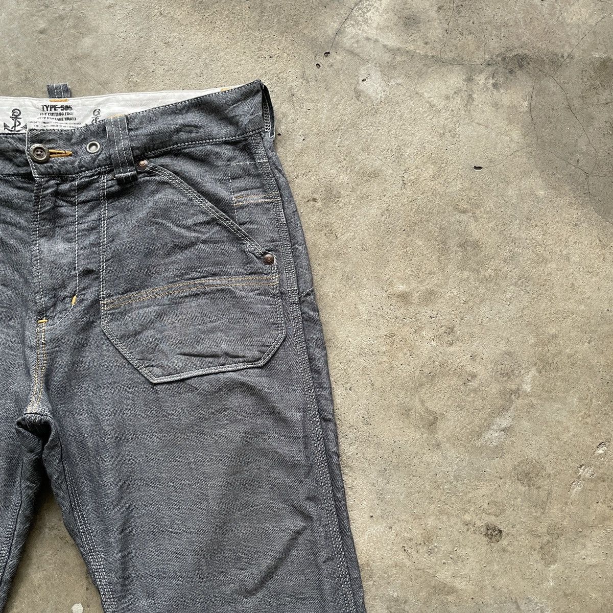 Japanese Brand × Vintage Vintage Japanese Brand Grey Buckle Trousers Casual Pants W33 Size US 33 - 7 Thumbnail
