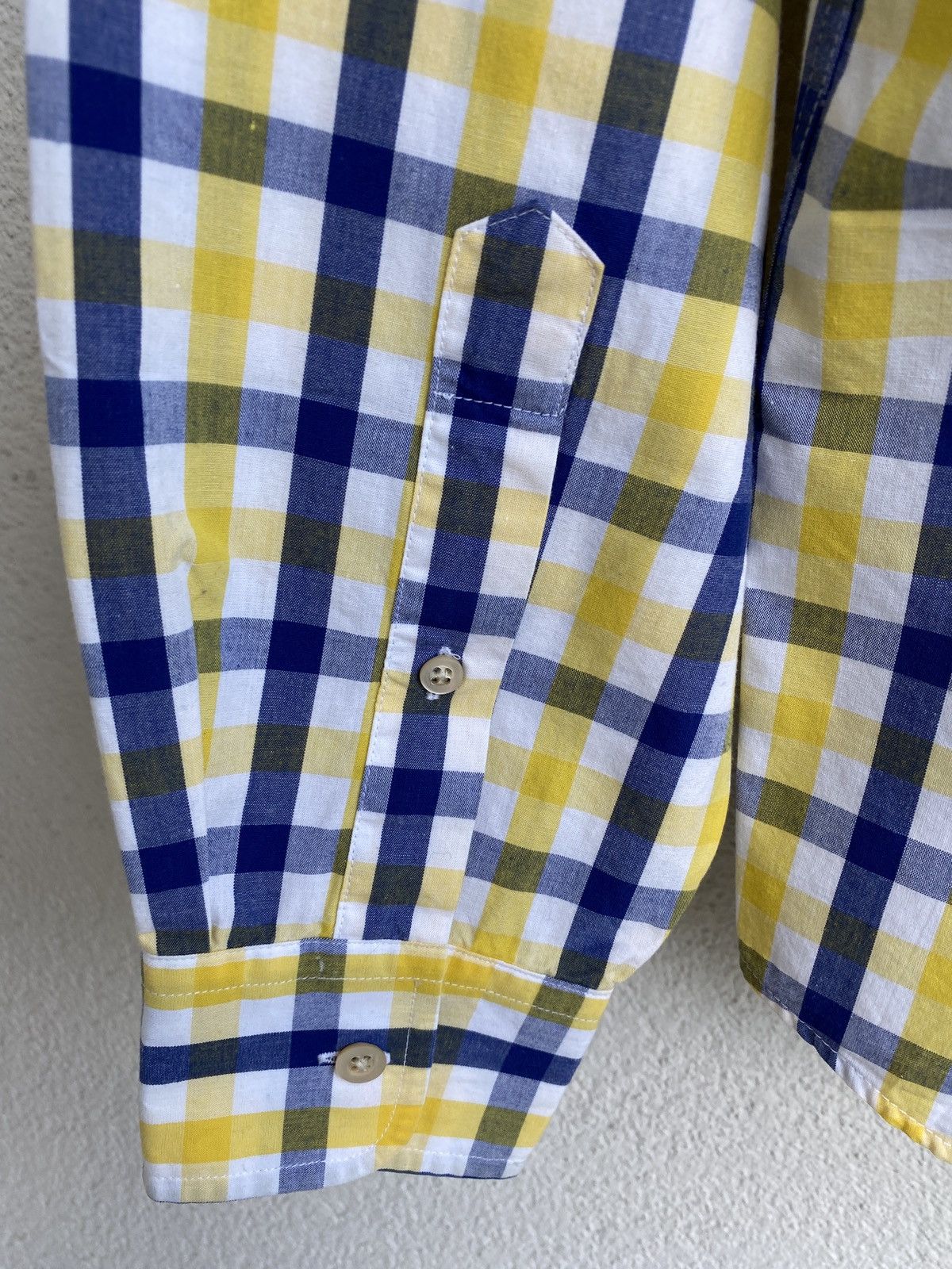 Yves Saint Laurent Cotton YSL Shirt Plaid Size US L / EU 52-54 / 3 - 10 Thumbnail