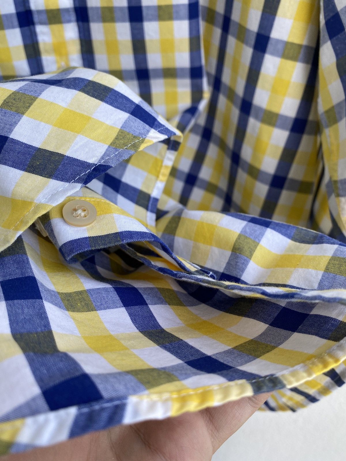 Yves Saint Laurent Cotton YSL Shirt Plaid Size US L / EU 52-54 / 3 - 14 Thumbnail