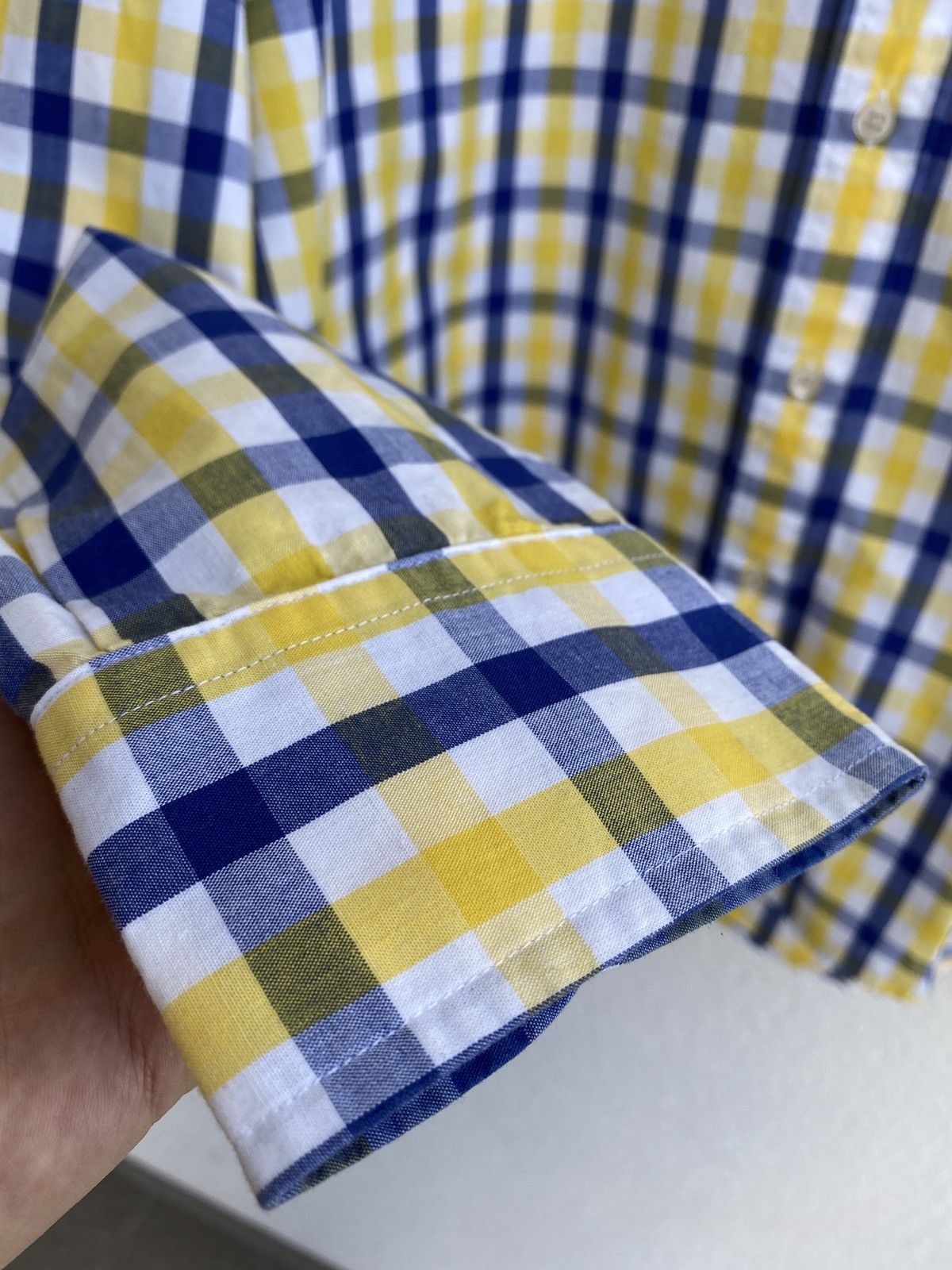 Yves Saint Laurent Cotton YSL Shirt Plaid Size US L / EU 52-54 / 3 - 17 Thumbnail