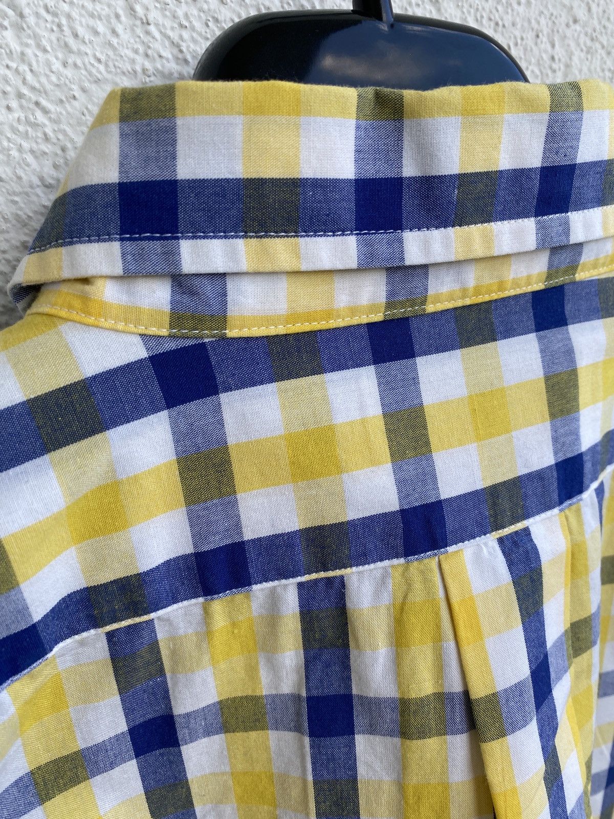 Yves Saint Laurent Cotton YSL Shirt Plaid Size US L / EU 52-54 / 3 - 12 Thumbnail