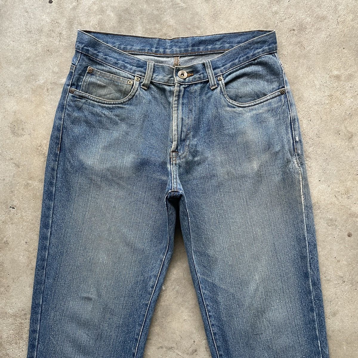 Japanese Brand W32x30💥 Japanese Vintage Faded Denim Jeans Pants Rare Size US 32 / EU 48 - 3 Thumbnail