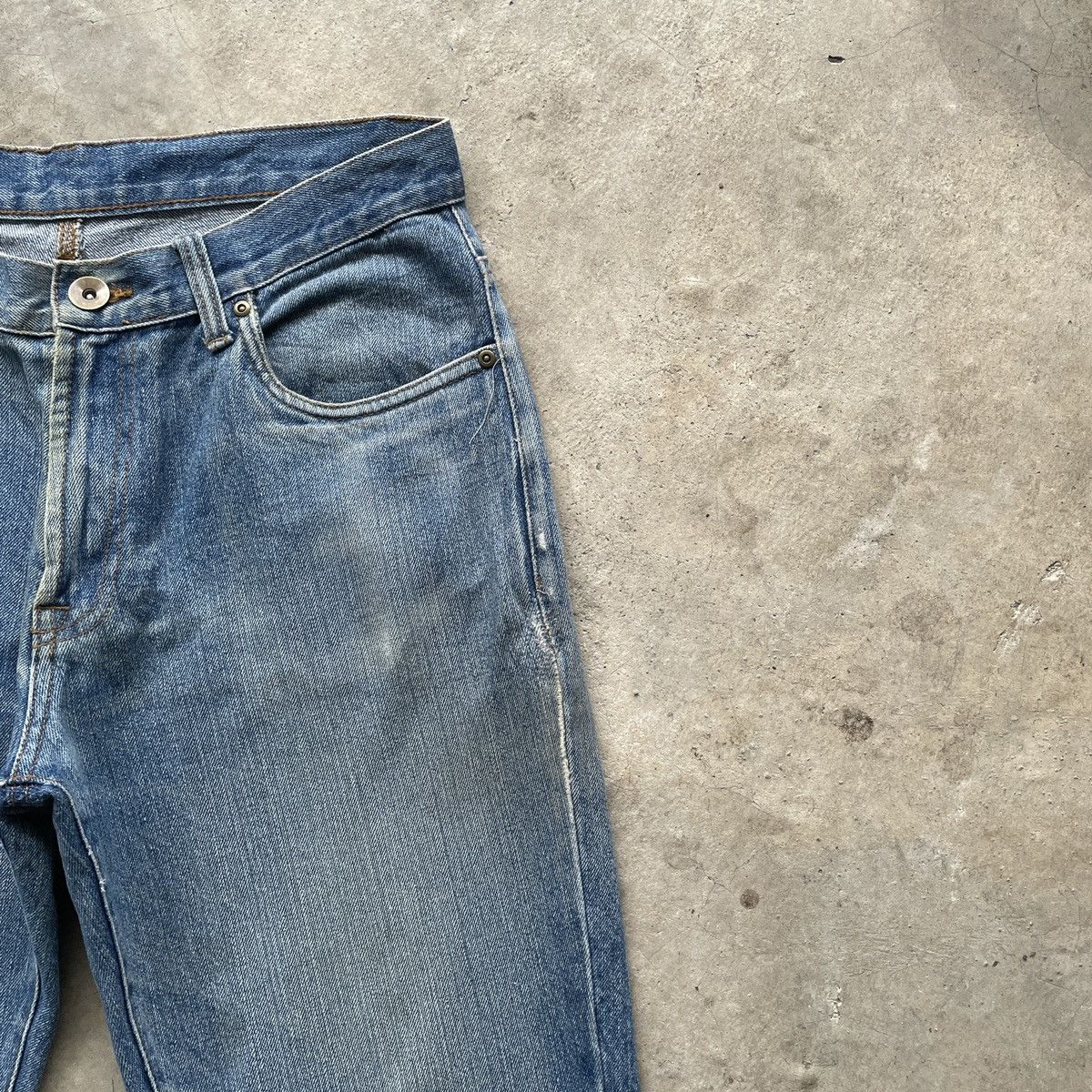 Japanese Brand W32x30💥 Japanese Vintage Faded Denim Jeans Pants Rare Size US 32 / EU 48 - 6 Thumbnail