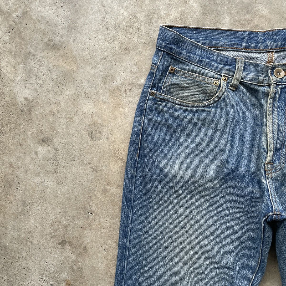 Japanese Brand W32x30💥 Japanese Vintage Faded Denim Jeans Pants Rare Size US 32 / EU 48 - 5 Thumbnail