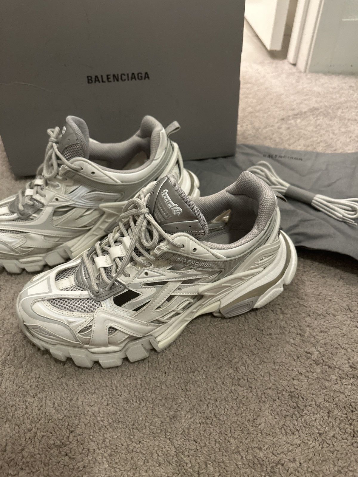 Balenciaga track 2 white sneakers