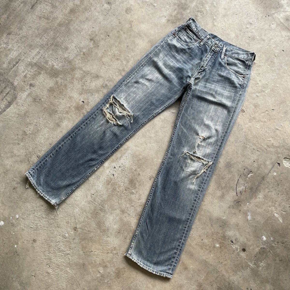 Levi's Vintage Clothing W28💥 Vintage Levi’s 503 Faded Distressed Denim Jeans Pants Size US 28 / EU 44 - 2 Thumbnail