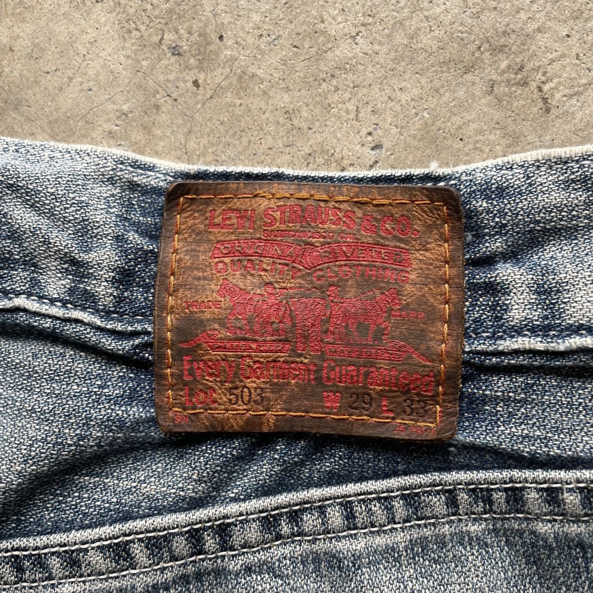 Levi's Vintage Clothing W28💥 Vintage Levi’s 503 Faded Distressed Denim Jeans Pants Size US 28 / EU 44 - 10 Thumbnail
