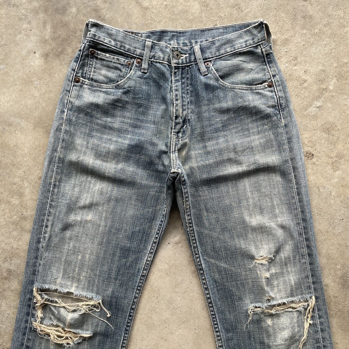 Levi's Vintage Clothing W28💥 Vintage Levi’s 503 Faded Distressed Denim Jeans Pants Size US 28 / EU 44 - 3 Thumbnail