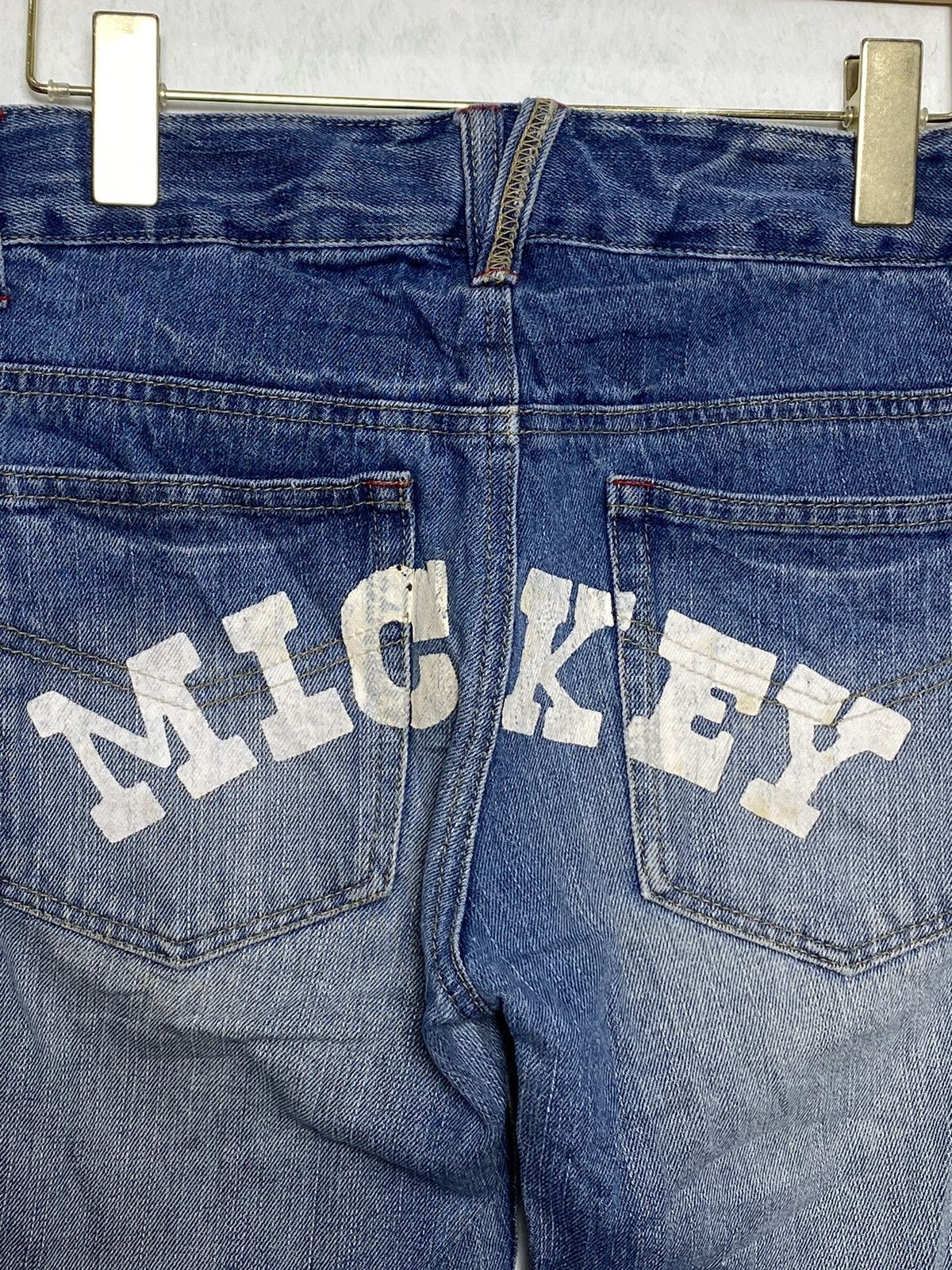 Japanese Brand × Mickey Mouse × Vintage Vintage Mickey Painted Denim Size US 29 - 8 Thumbnail