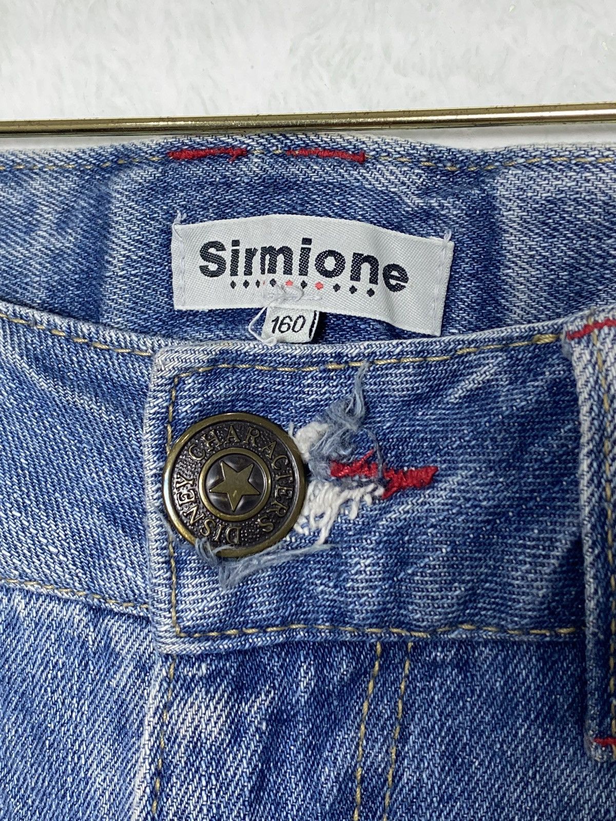 Japanese Brand × Mickey Mouse × Vintage Vintage Mickey Painted Denim Size US 29 - 5 Thumbnail